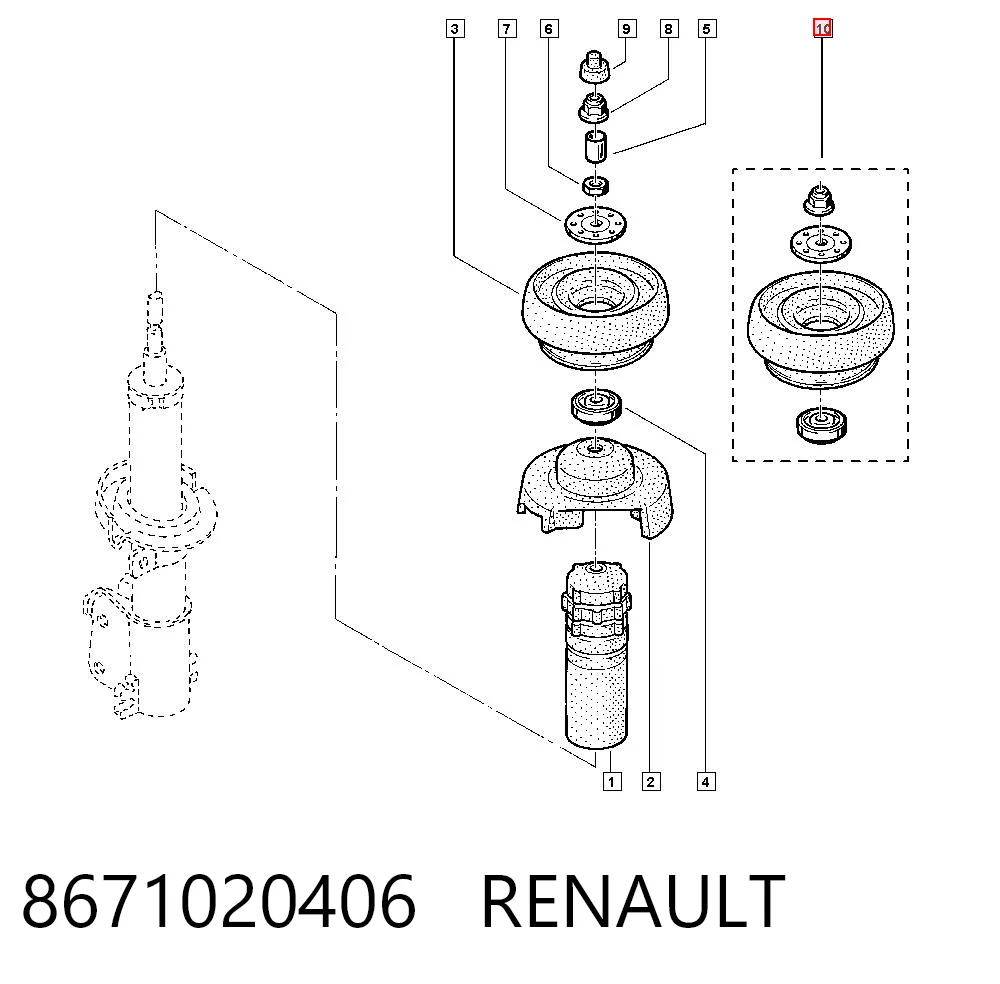 8671020406 Renault (RVI)
