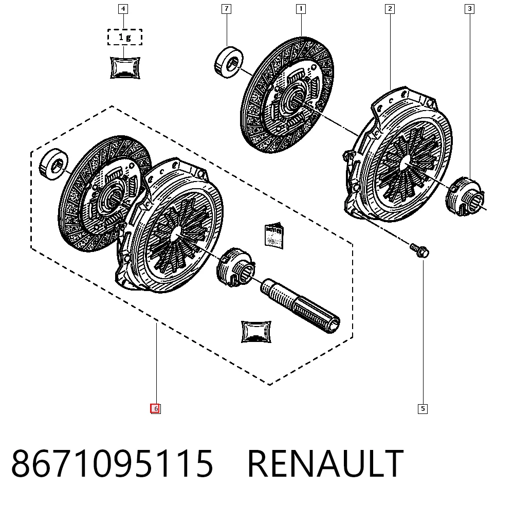 Kit de embrague Megane I familiar (1999-2003) original desde 85,32 €