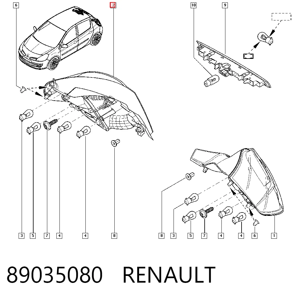88972 VALEO Piloto trasero derecho