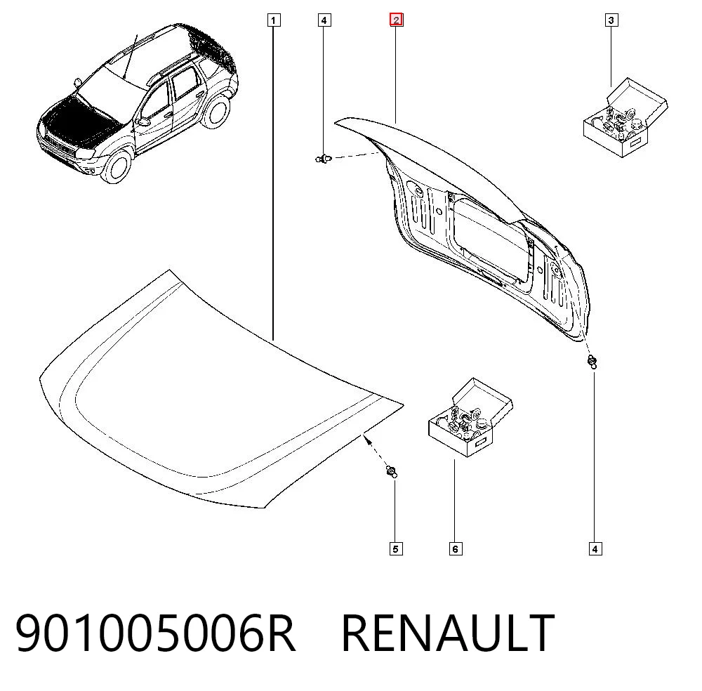 Compuerta trasera Dacia Duster  (HS)