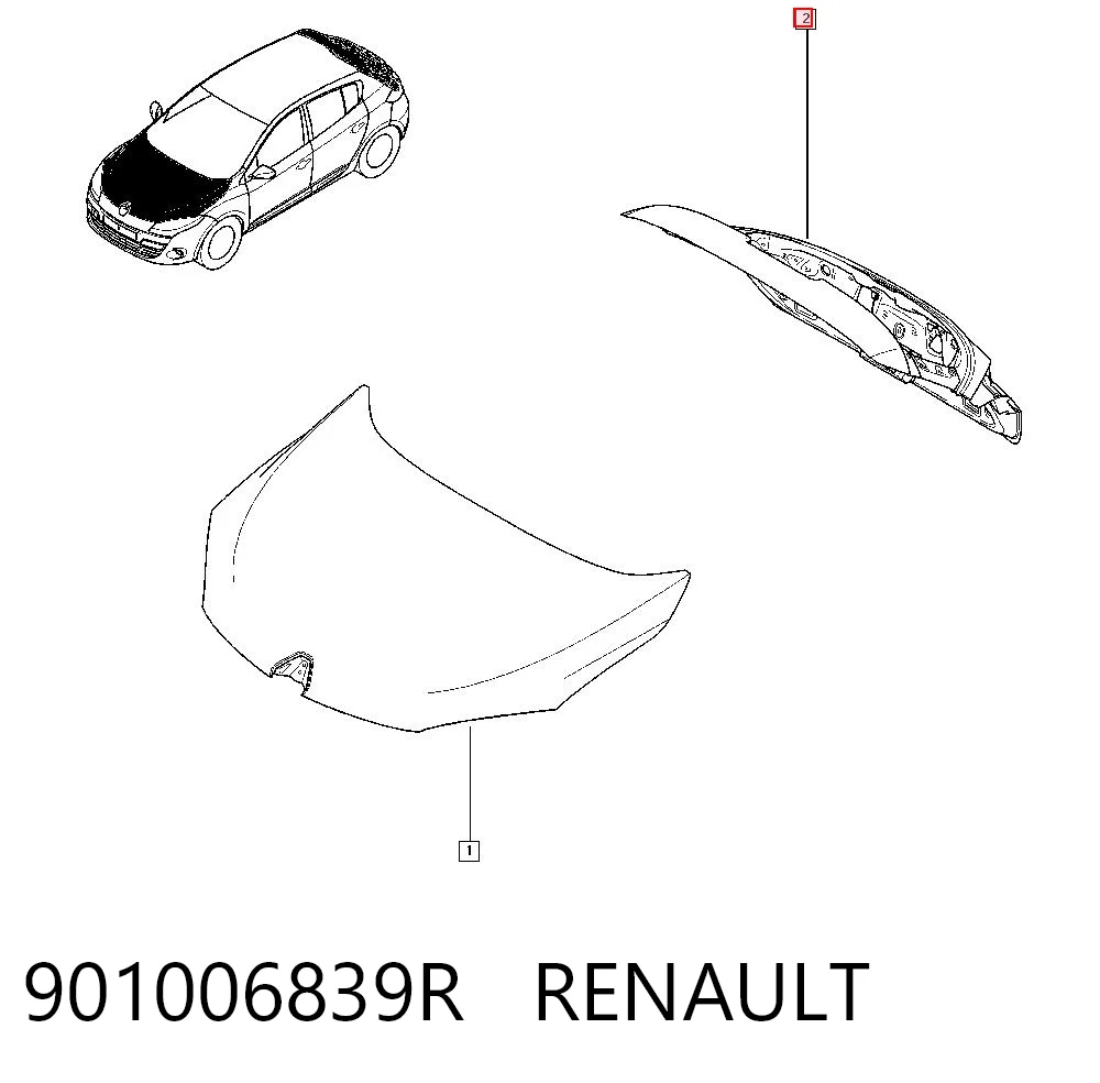 Comprar Puerta trasera del maletero (portón trasero) Renault Fluence B3 a bajo precio
