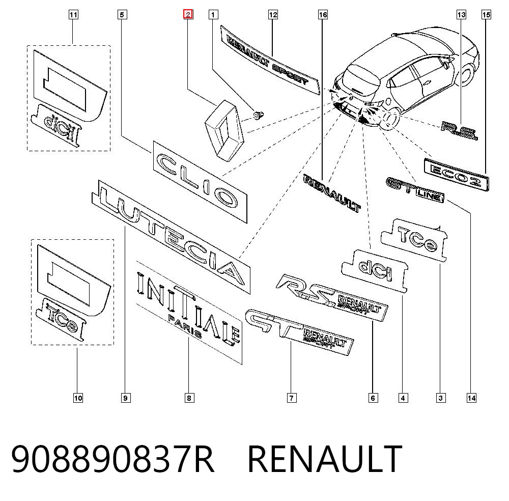 908890837R Renault (RVI)