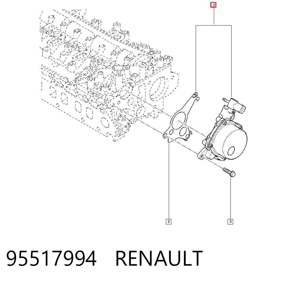 Bomba de vacío 95517994 RENAULT