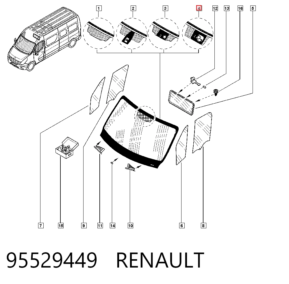 Parabrisas 95527957 General Motors