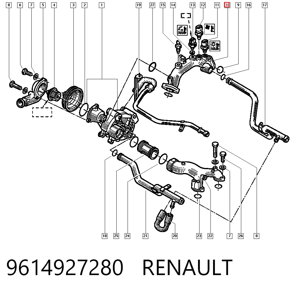 Anillo retén cigüeñal frontal Fiat Scudo  familiar comprar en España