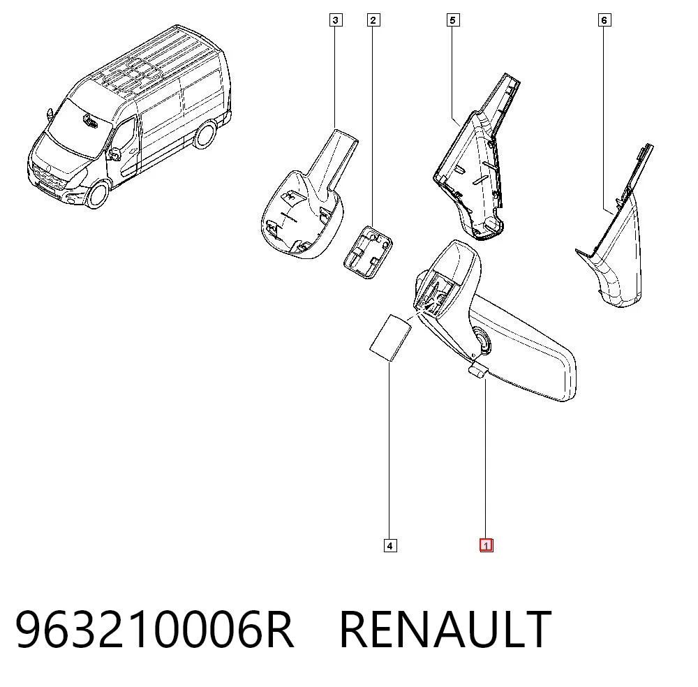 Comprar Retrovisor interior Renault Master III FV a bajo precio