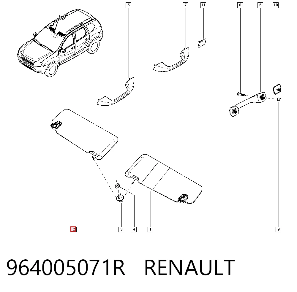 Visera para Renault DUSTER II HM