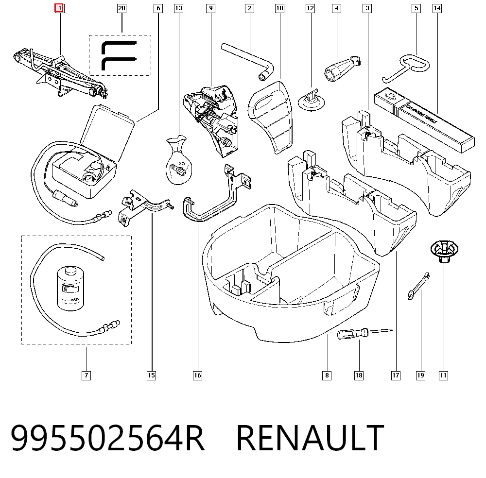 Gato 995502564R RENAULT