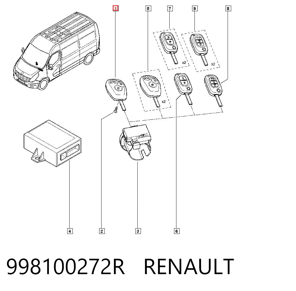 998100272R Renault (RVI)
