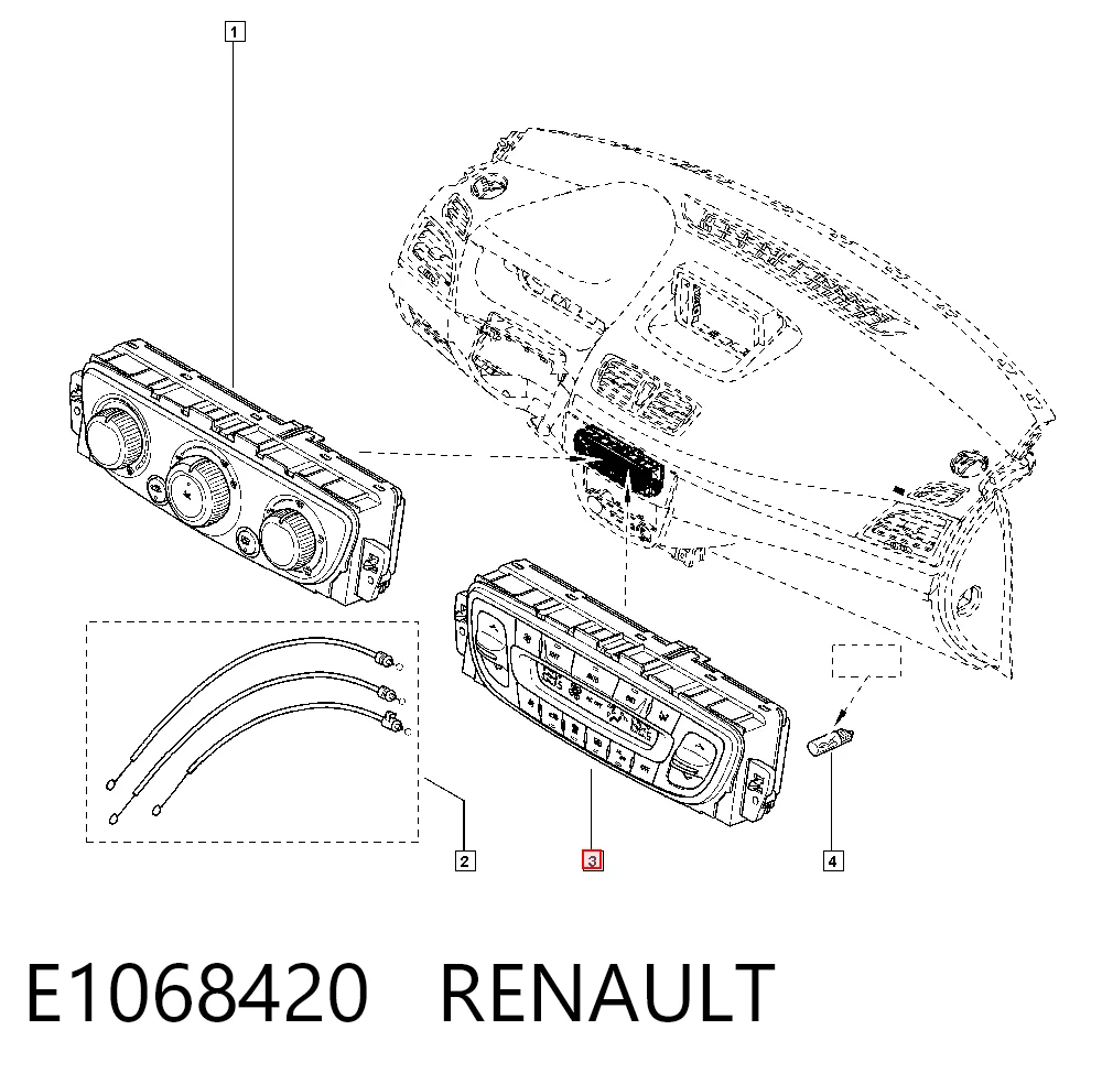 Módulo de modos de calefacción/aire acondicionado Renault Megane III familiar (KZ0, KZ1) (2008 - 2016) precio, desde 47,92 EUR