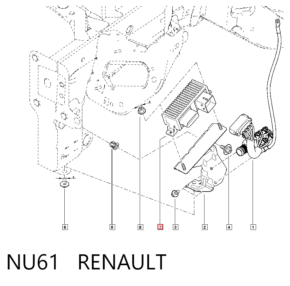 Relé de precalentamiento NU61 RENAULT