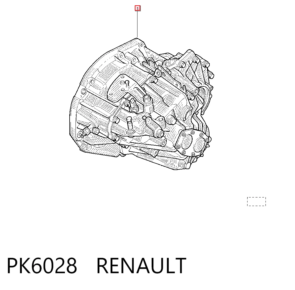 Caja de cambios manual completa PK6028 RENAULT