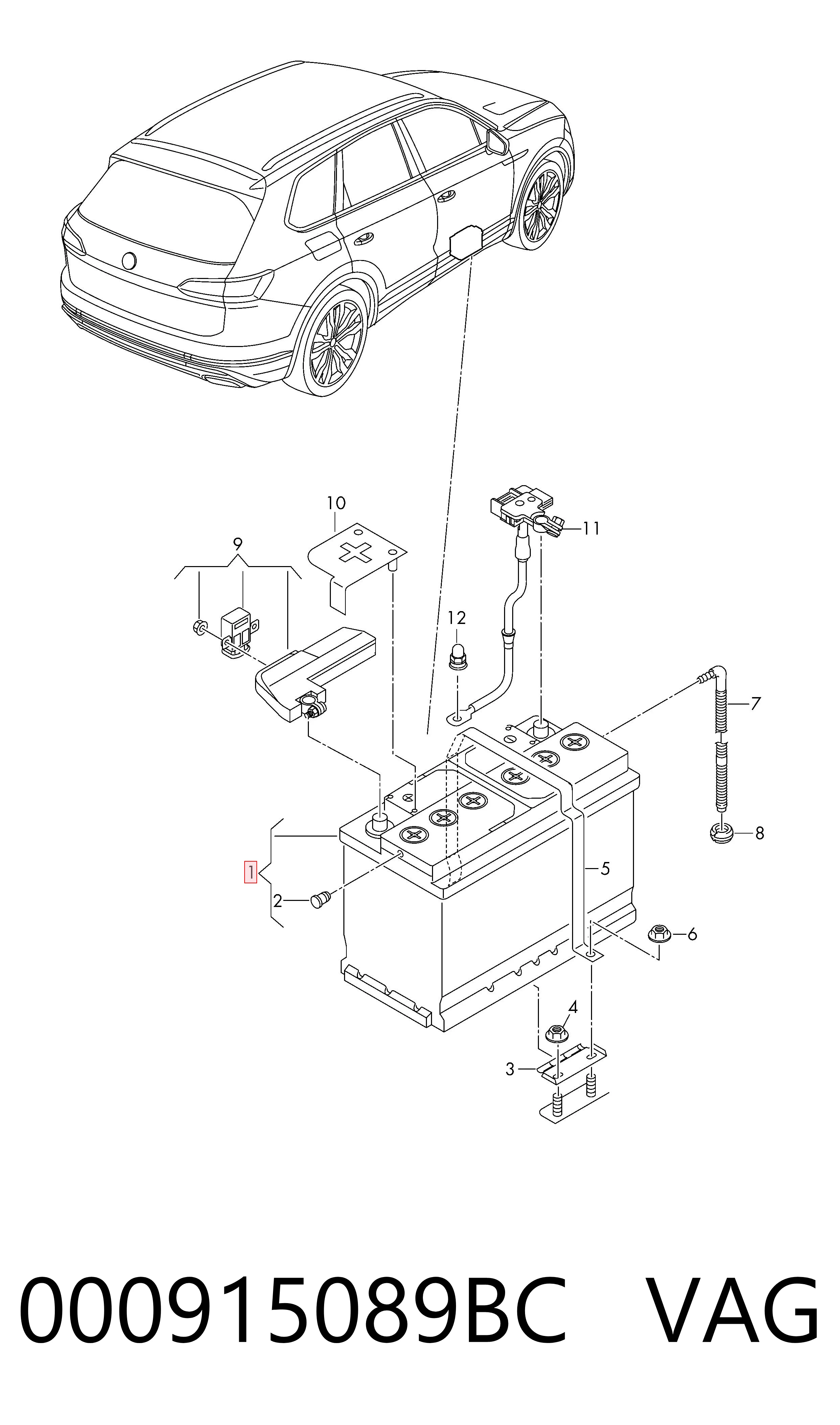Batería de arranque VAG 000915089BC precio, desde 236,76 EUR