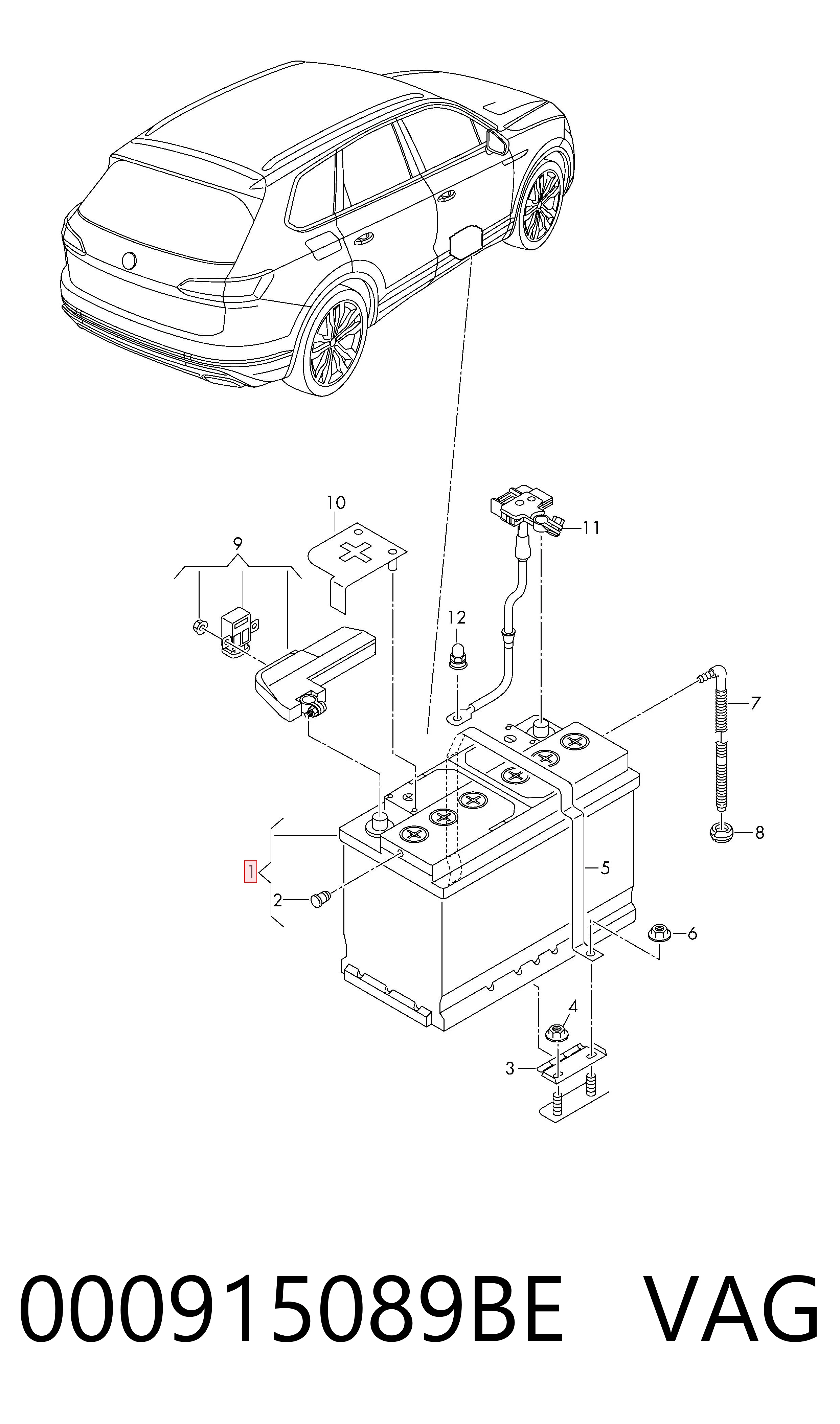 Batería de arranque VAG 000915089BE precio, desde 369,30 EUR