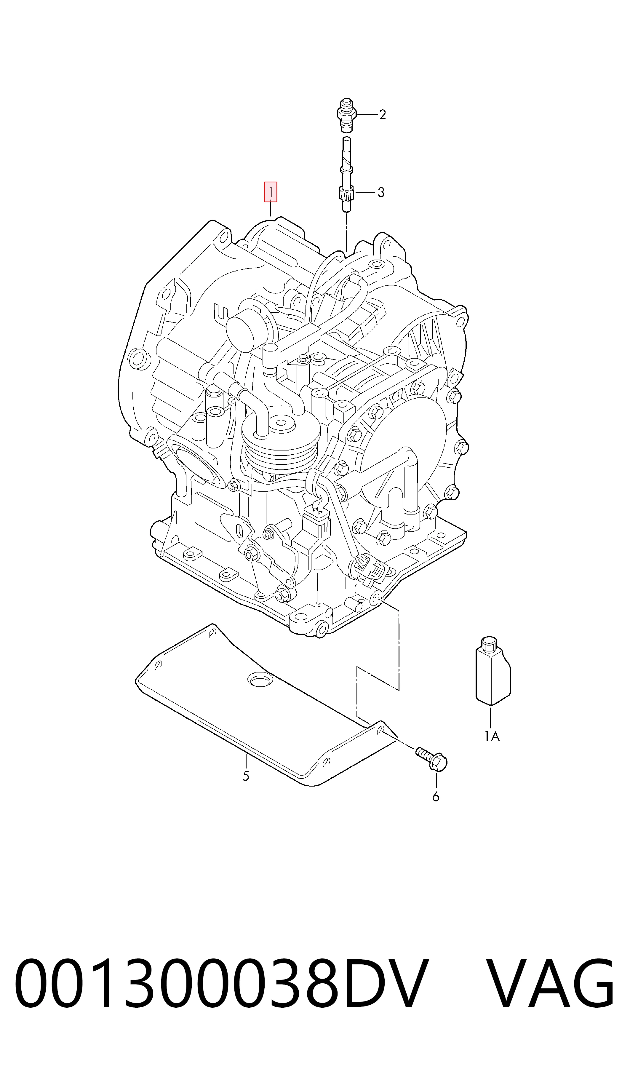 Transmisión automática para Volkswagen Polo IV 9N, 9A