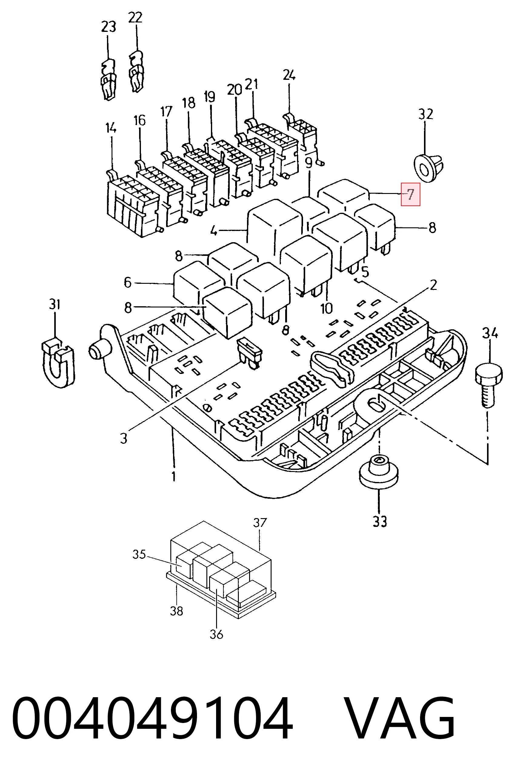 Módulo de intermitentes para Ford Escort III (GAA, AWA, ABFT, AVA)