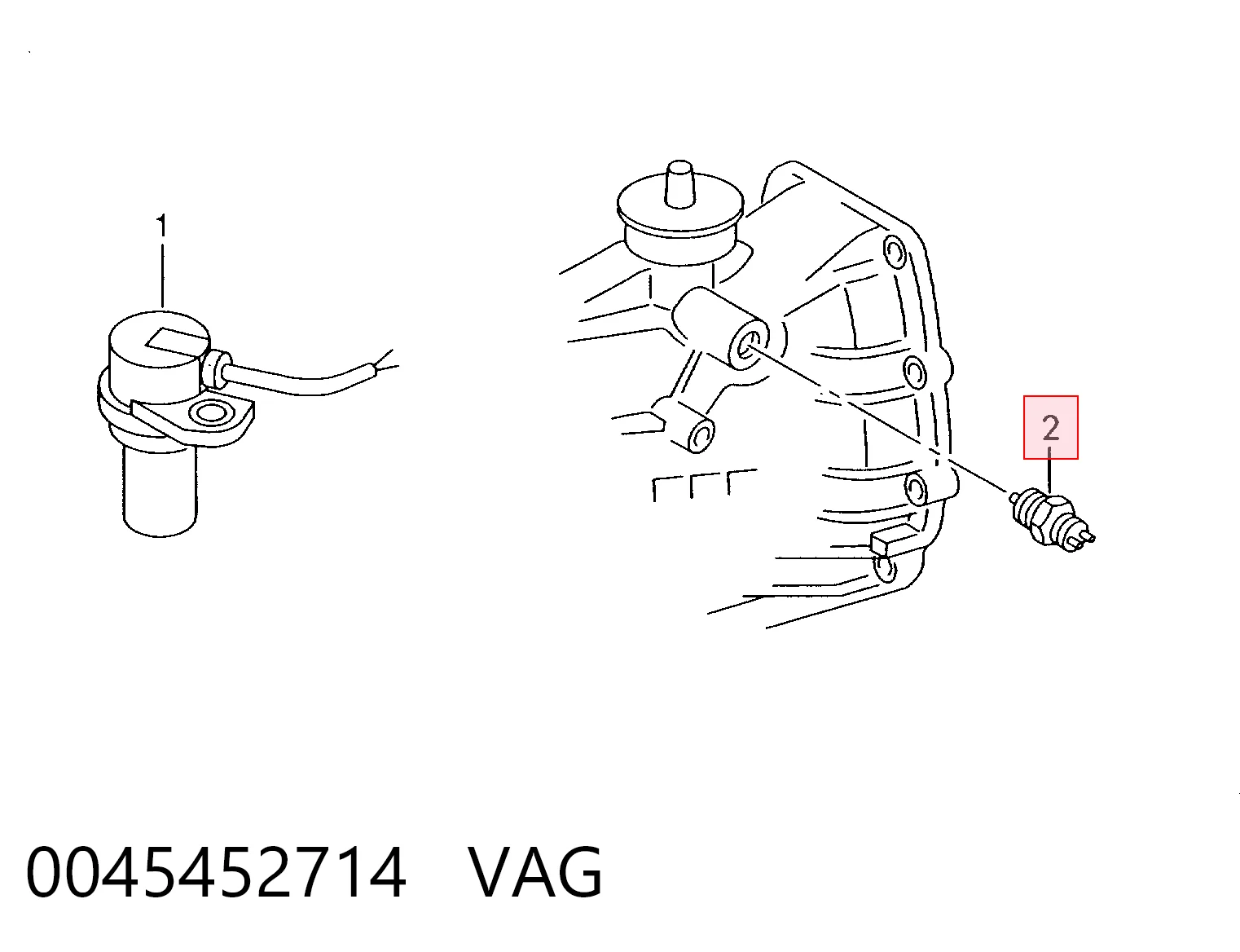 Sensor de marcha atrás LT II bus (1996-2006) original desde 23,49 €