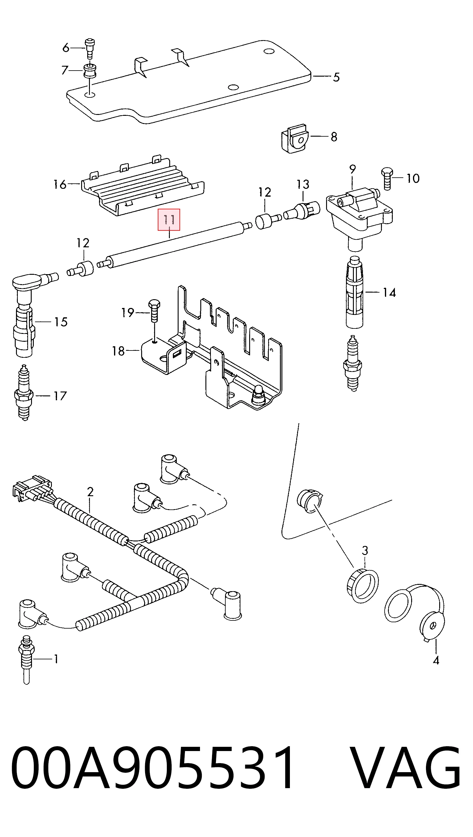 Juego de cables de bujias SsangYong Korando SUV (KJ) (1996 - 2006) precio, desde 32,89 EUR