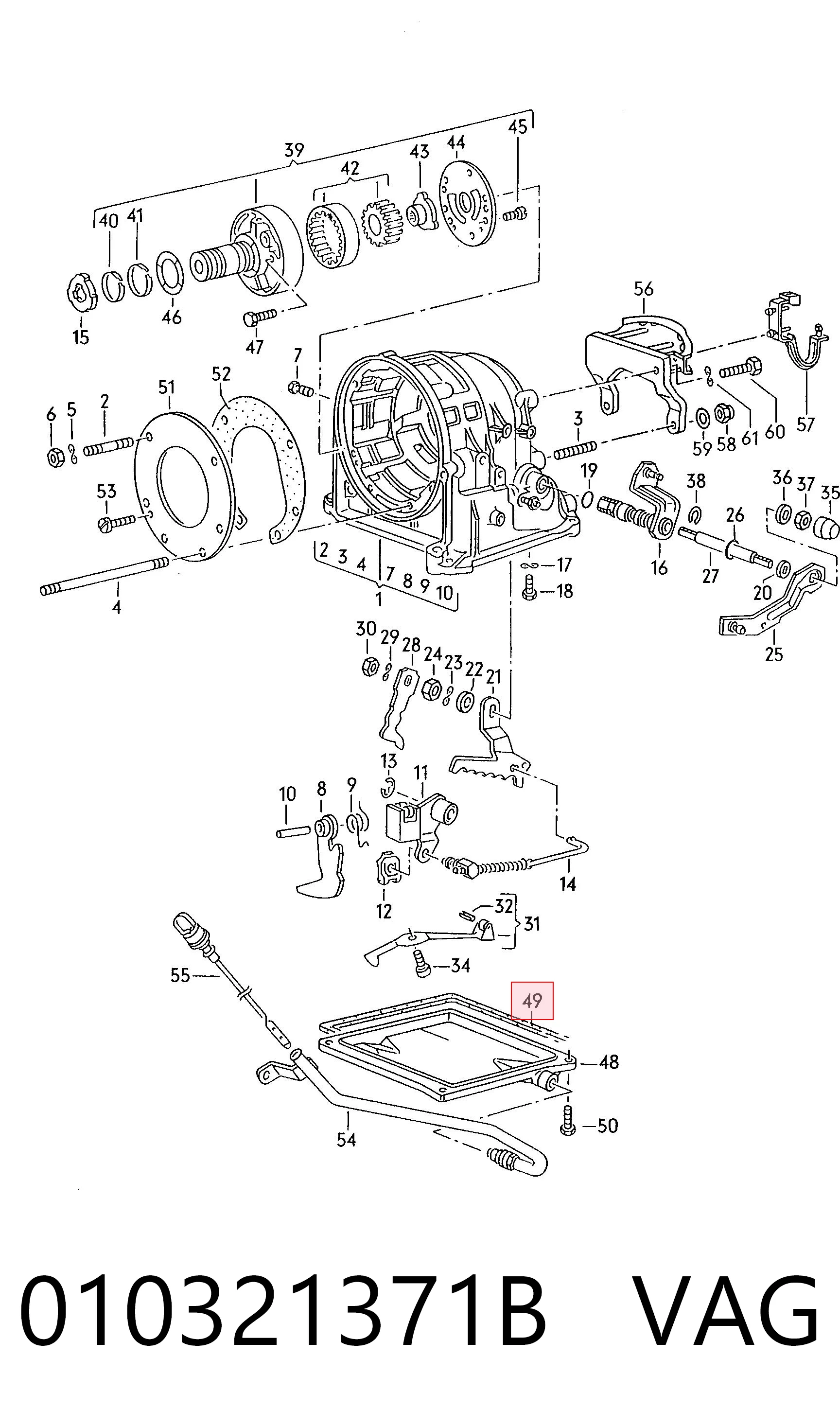 Comprar Junta del cárter de aceite de la caja de cambios Audi 80  89, 89Q, 8A a bajo precio