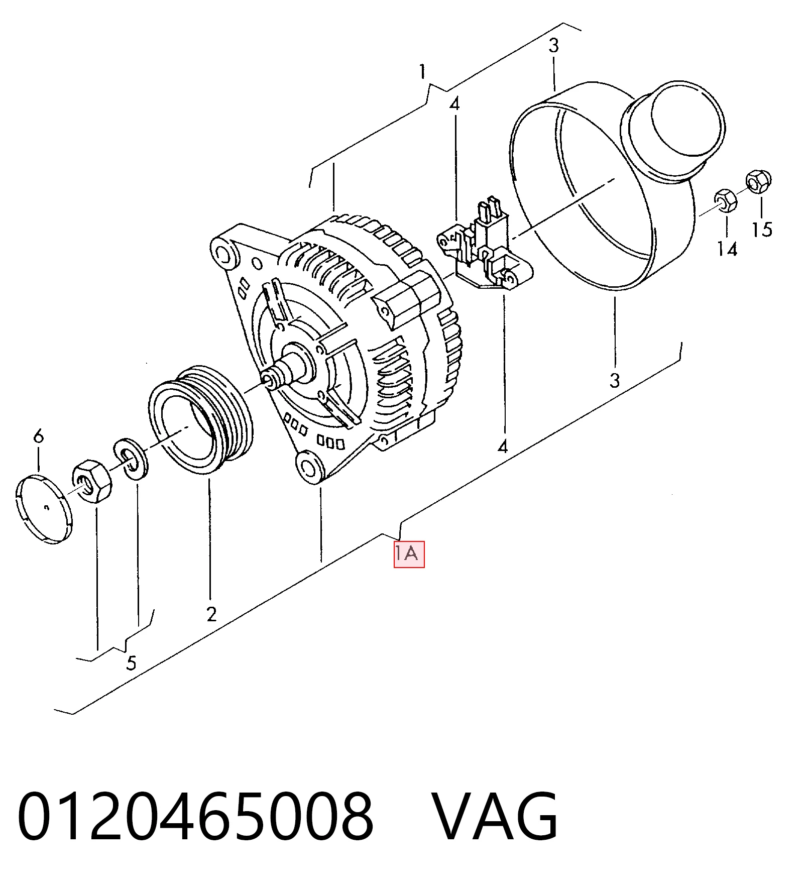 Comprar Alternador Audi 80  8C2 a bajo precio