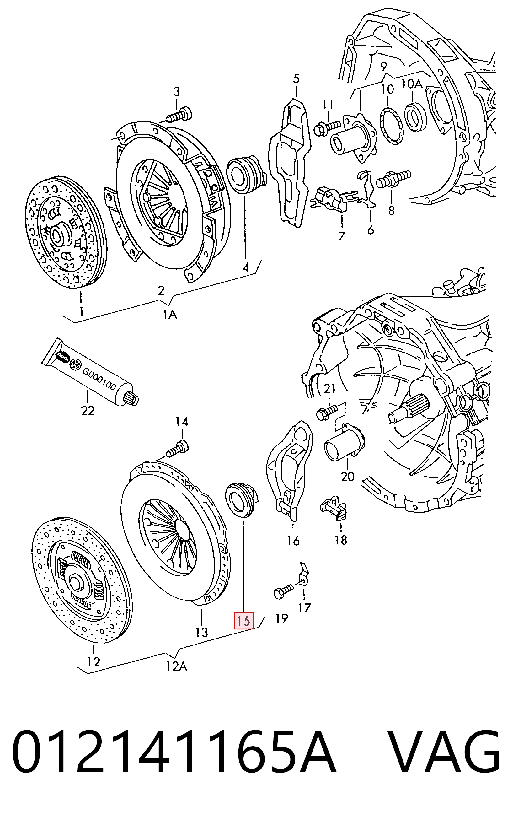  Cojinete de embrague Audi A4 