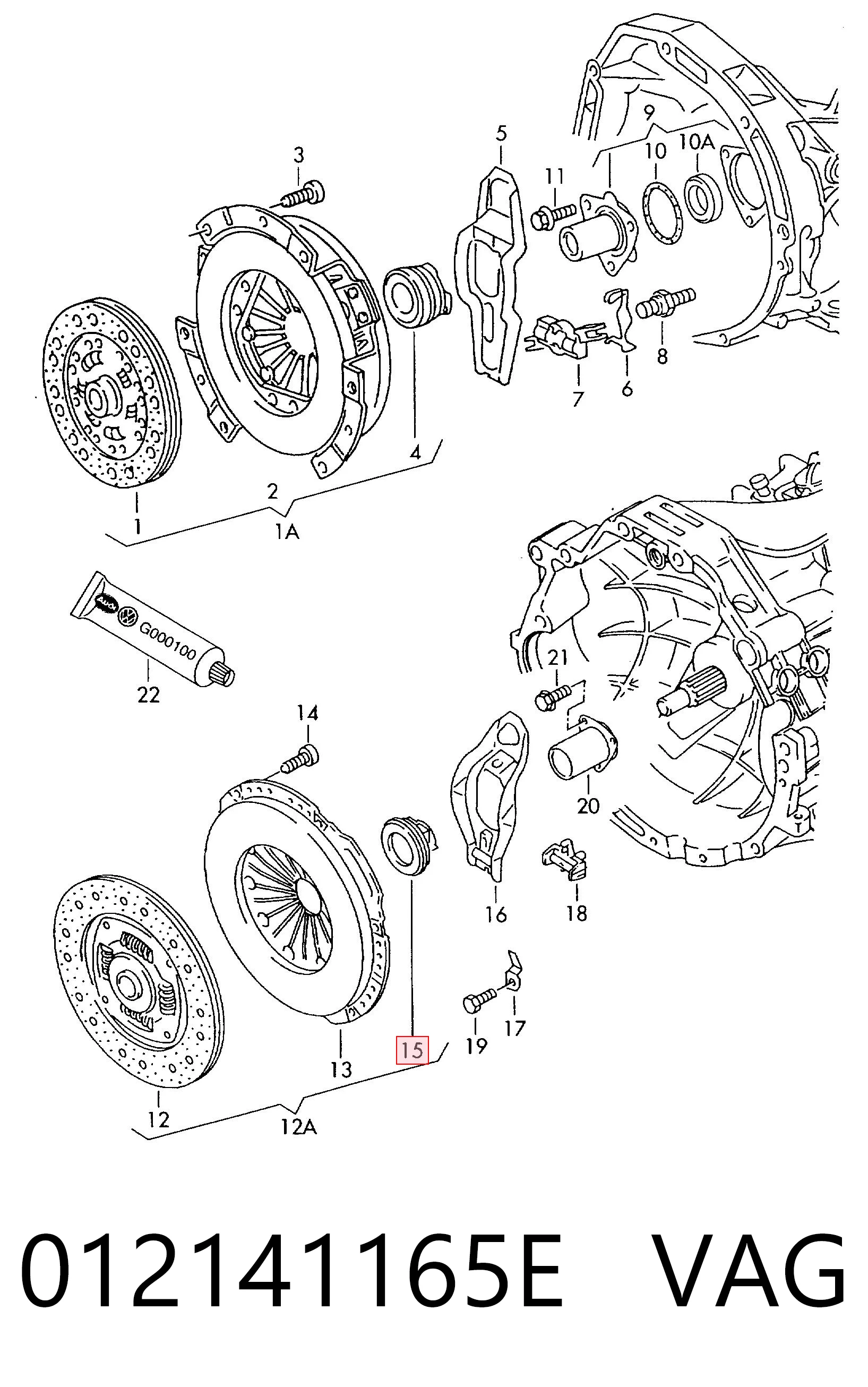 Collarin de embrague Audi A4  sedán comprar en España