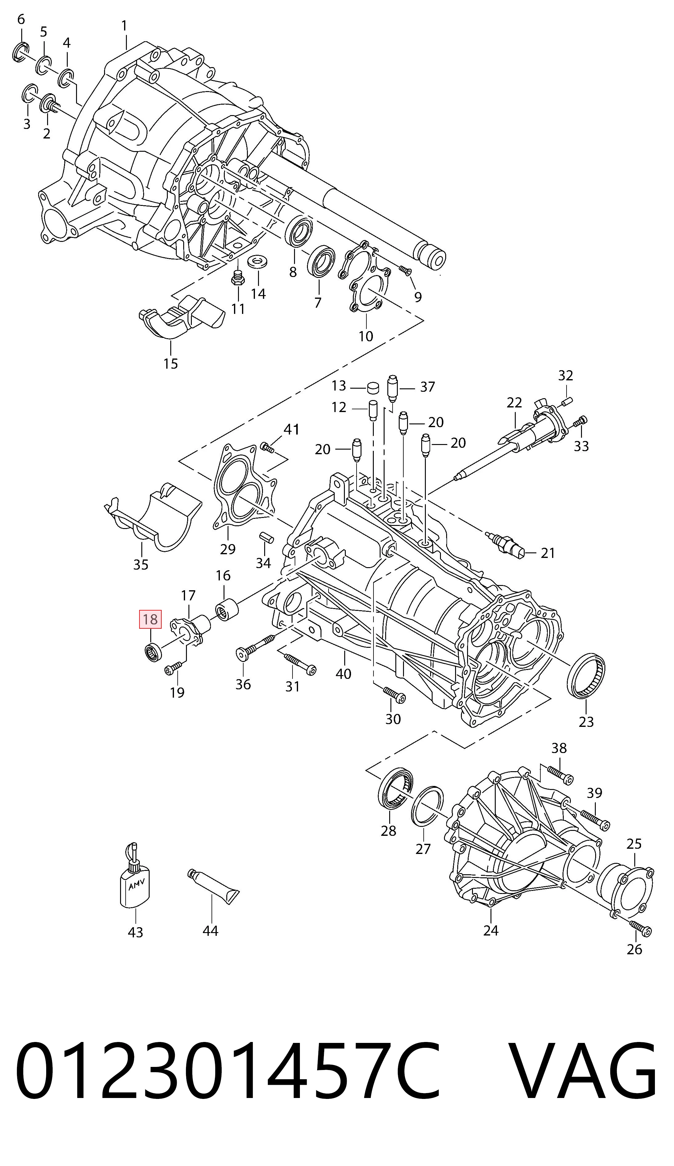 Retén del vástago del cambio de la caja de cambios Toyota 9031216004