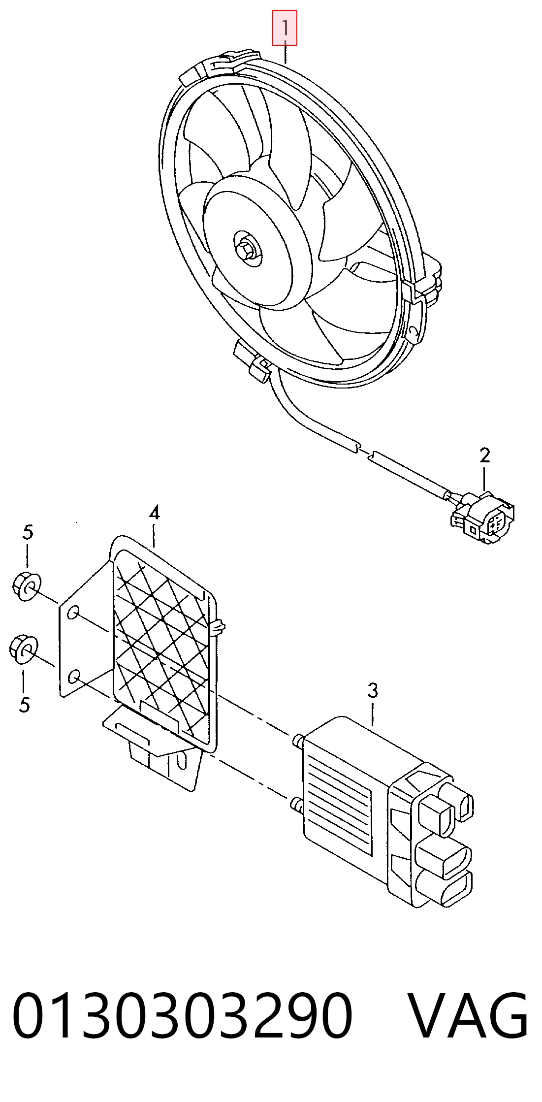 Ventilador de radiador Volkswagen Transporter desde 91,93 €