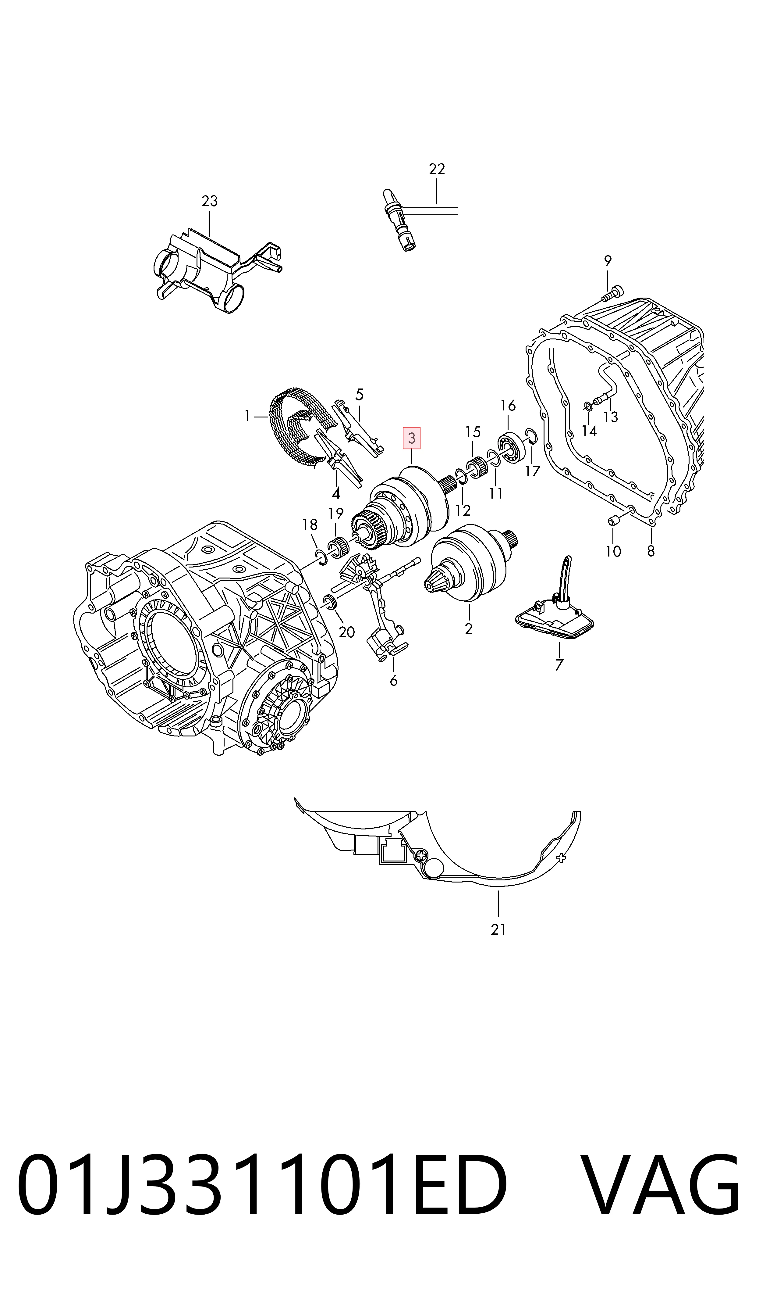 01J331101ED VAG