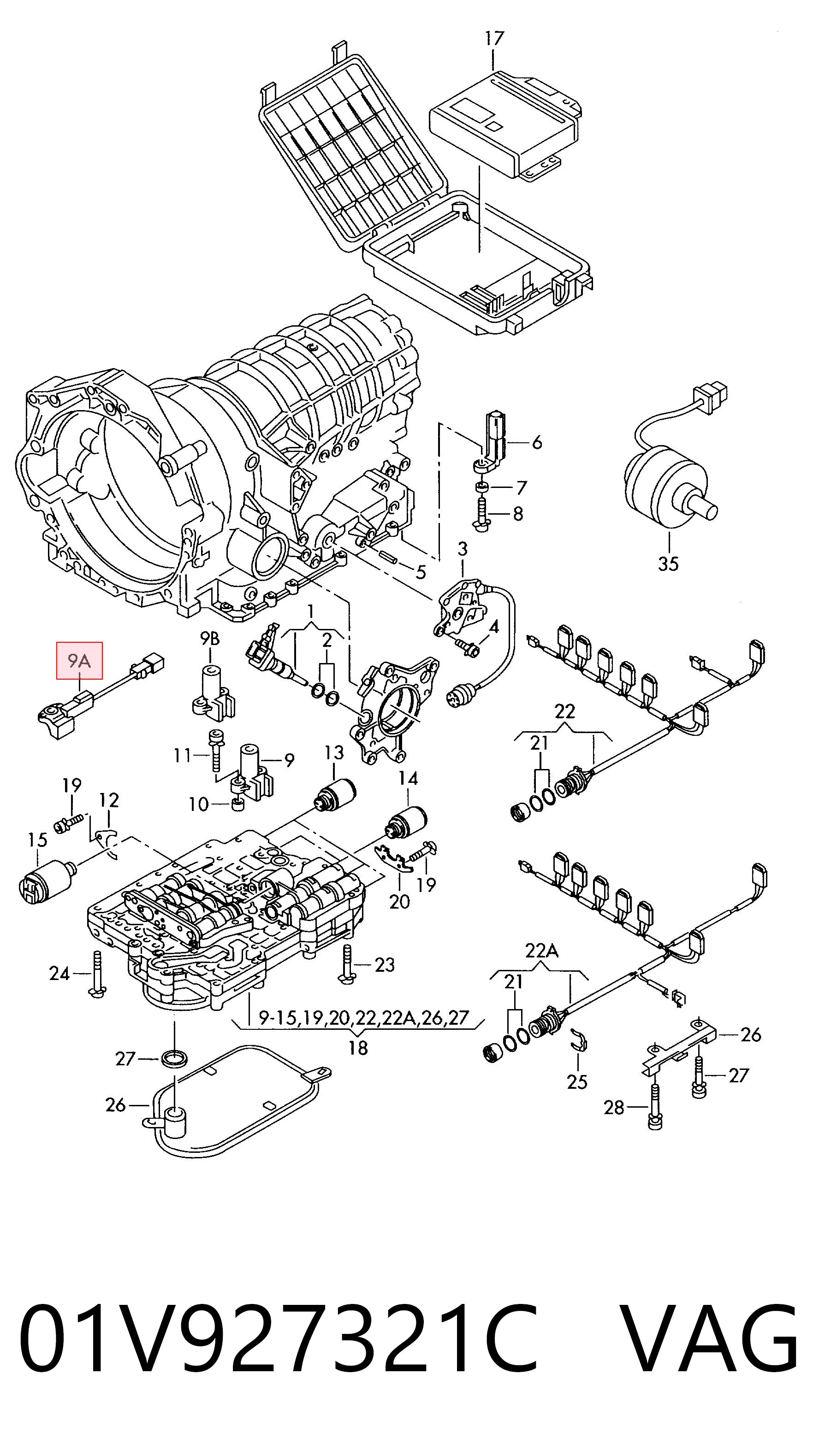 0501210596 ZF Parts Captador de velocidad