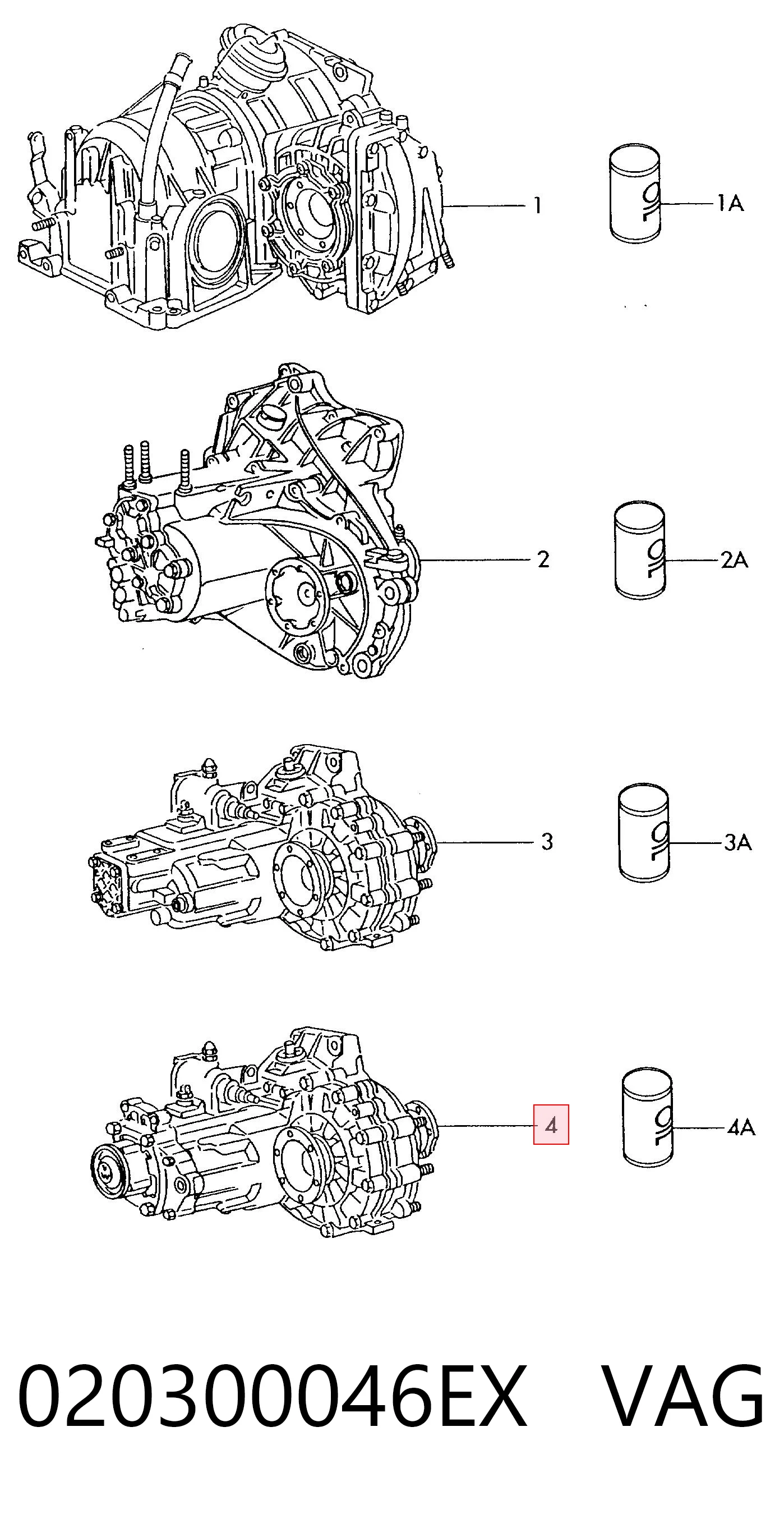 Comprar Caja de cambios manual completa Volkswagen Jetta II 19E, 1G2, 165, 167 a bajo precio