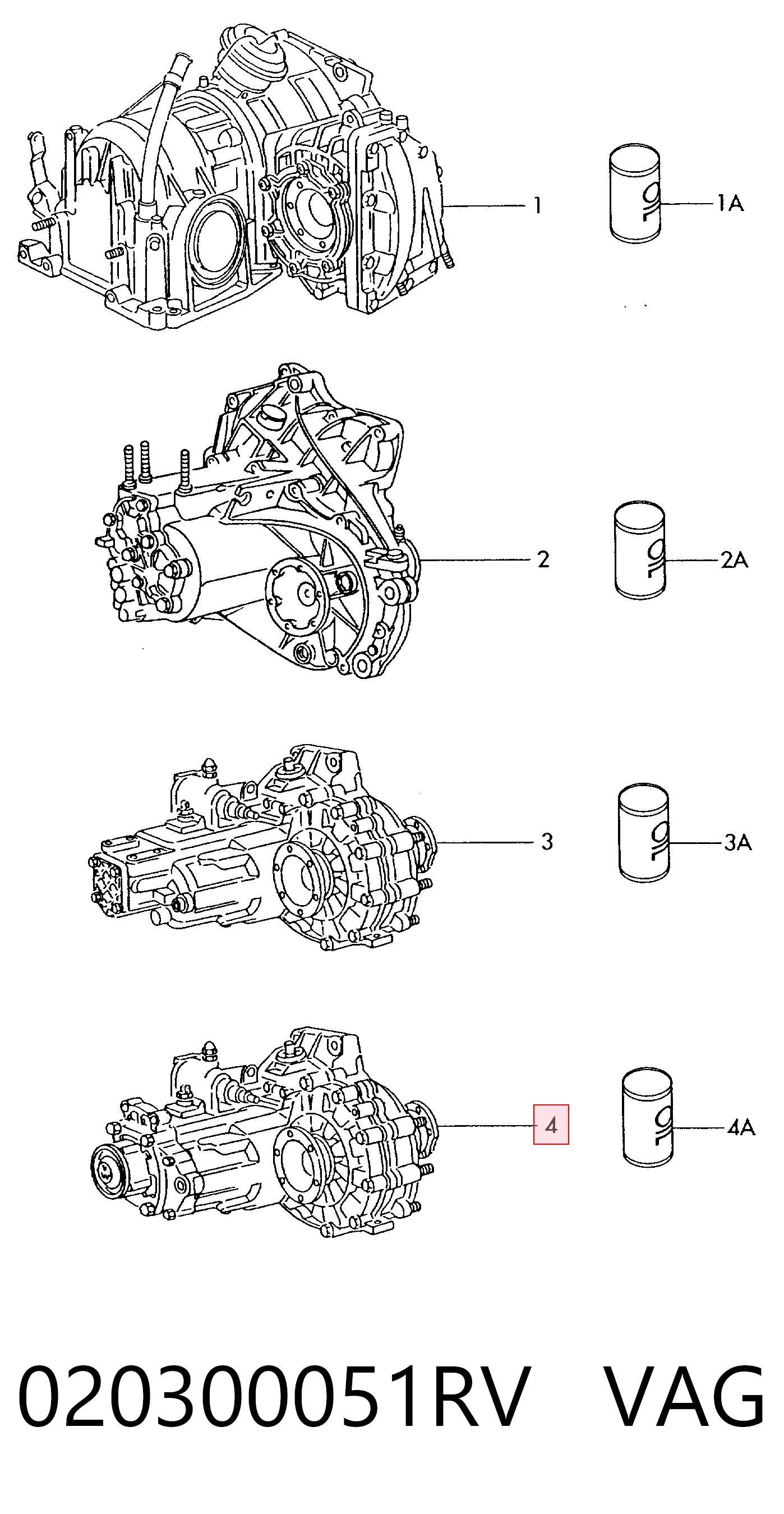 Caja de cambios mecánica Volkswagen Vento sedán (1H2) (1991 - 1998) precio, desde 66,55 EUR