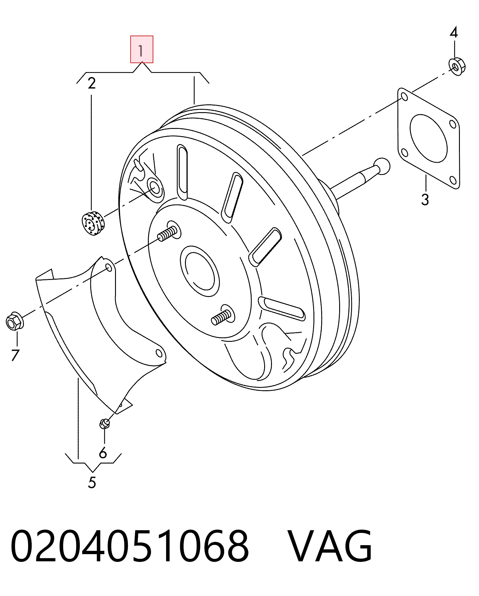 Servofreno Seat Altea XL monovolumen (5P5, 5P8) (2006 - 2015) precio, desde 53,72 EUR