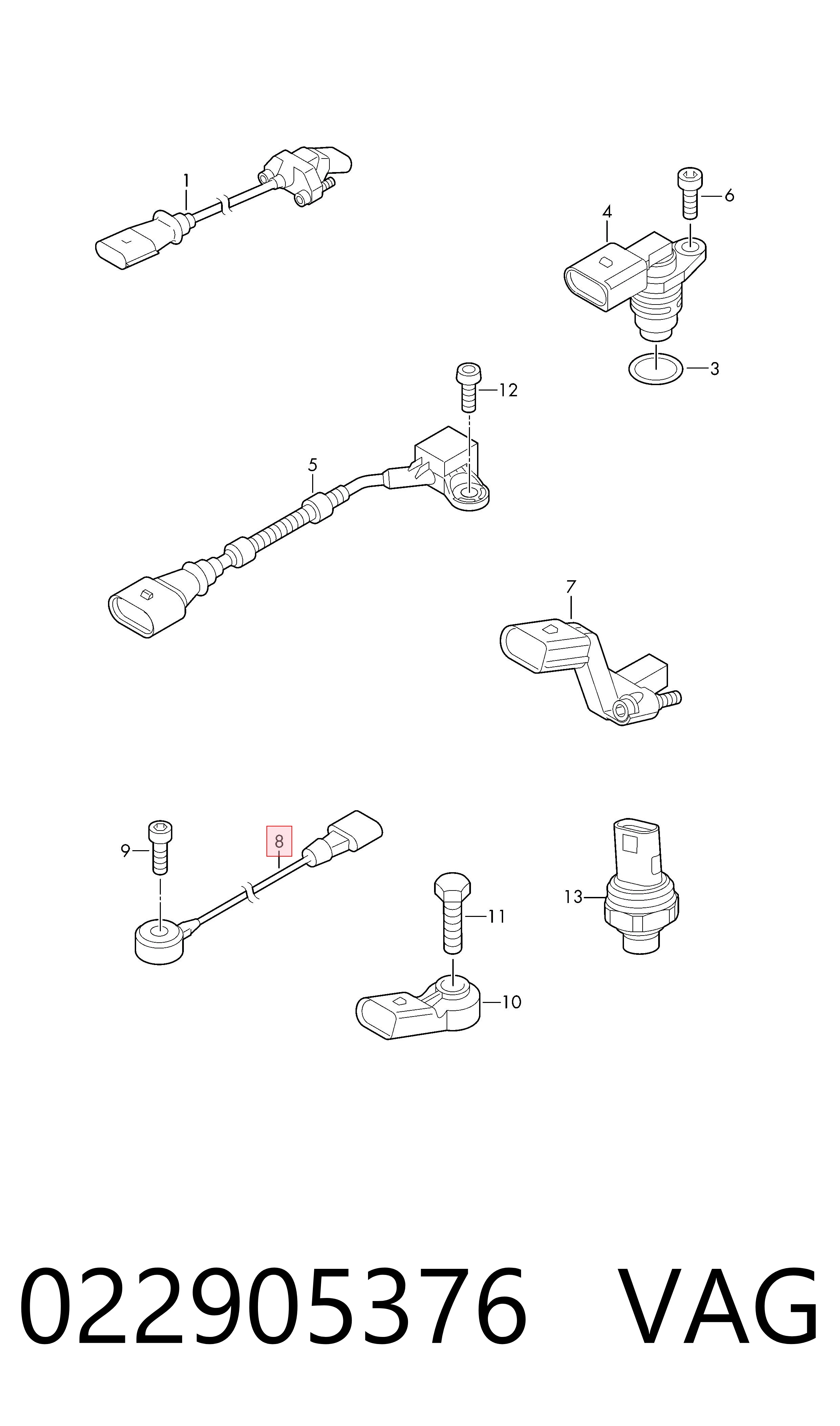 022905376 VAG Sensor de detonación