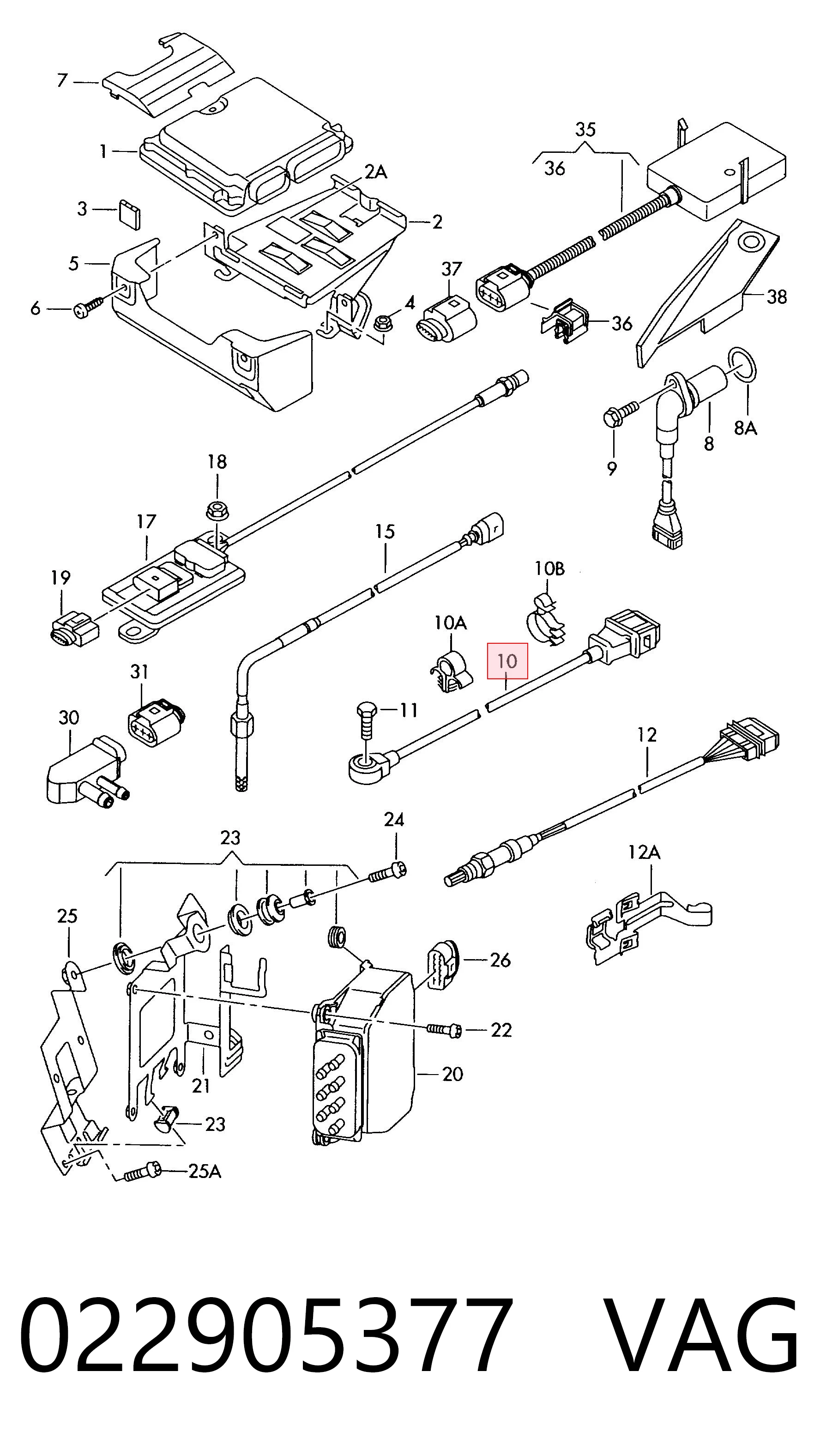Comprar 022905377 VAG Sensor de detonacion