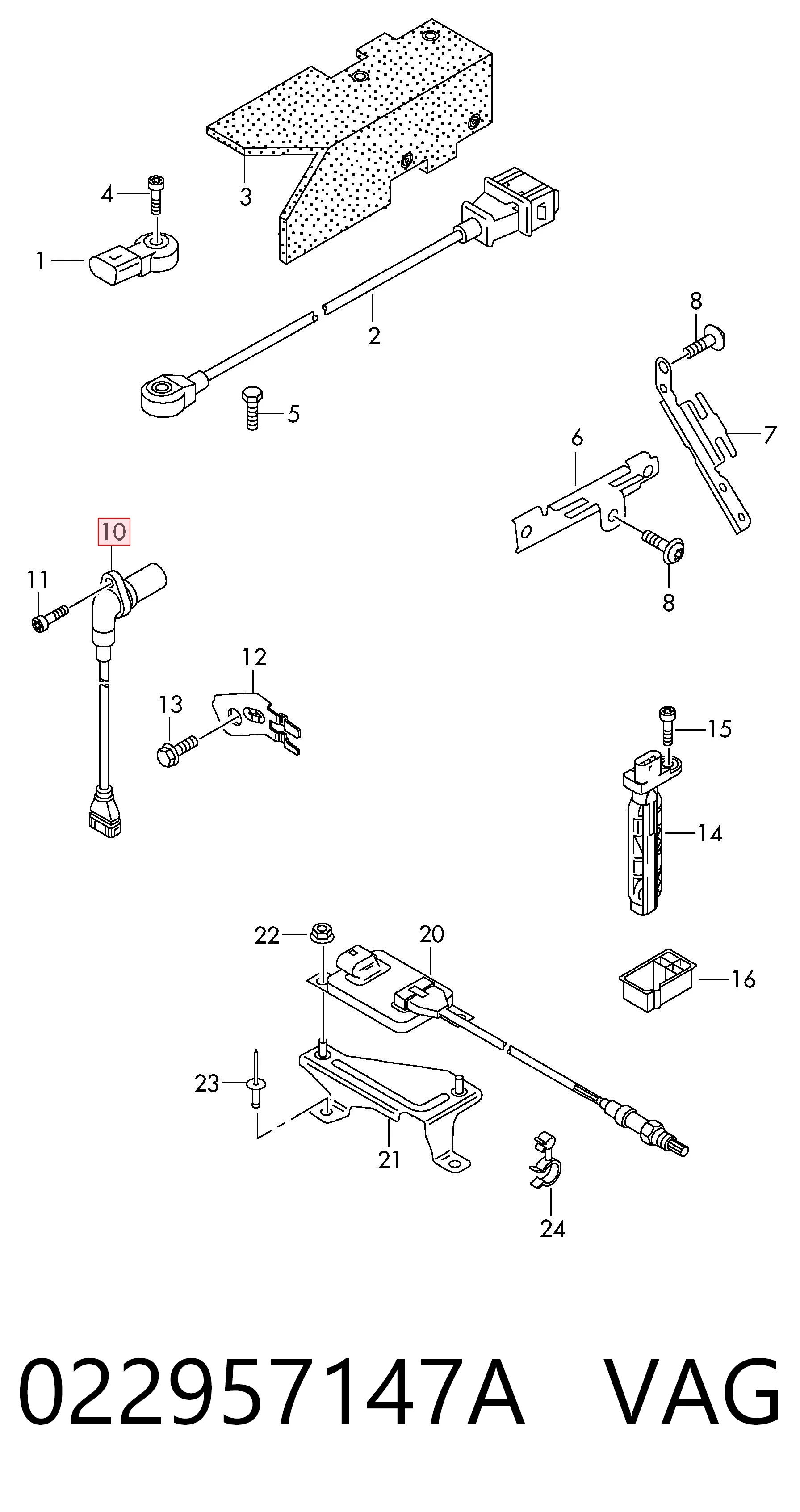 022957147A VAG Sensor de posición del cigüeñal