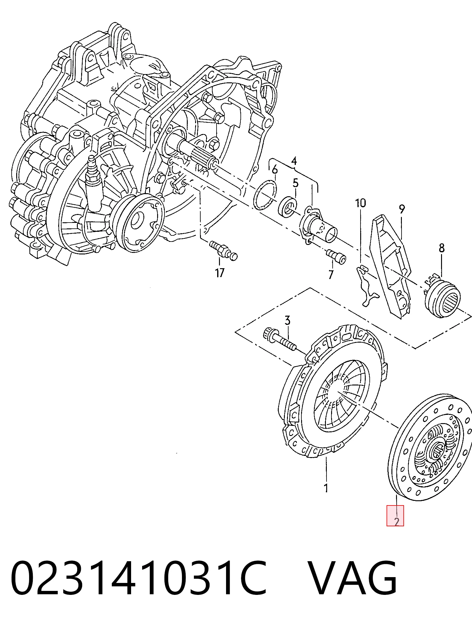 Disco de embrague Volkswagen Passat B3, B4 familiar (3A5, 351, 315) (1988 - 1997) precio, desde 53,47 EUR