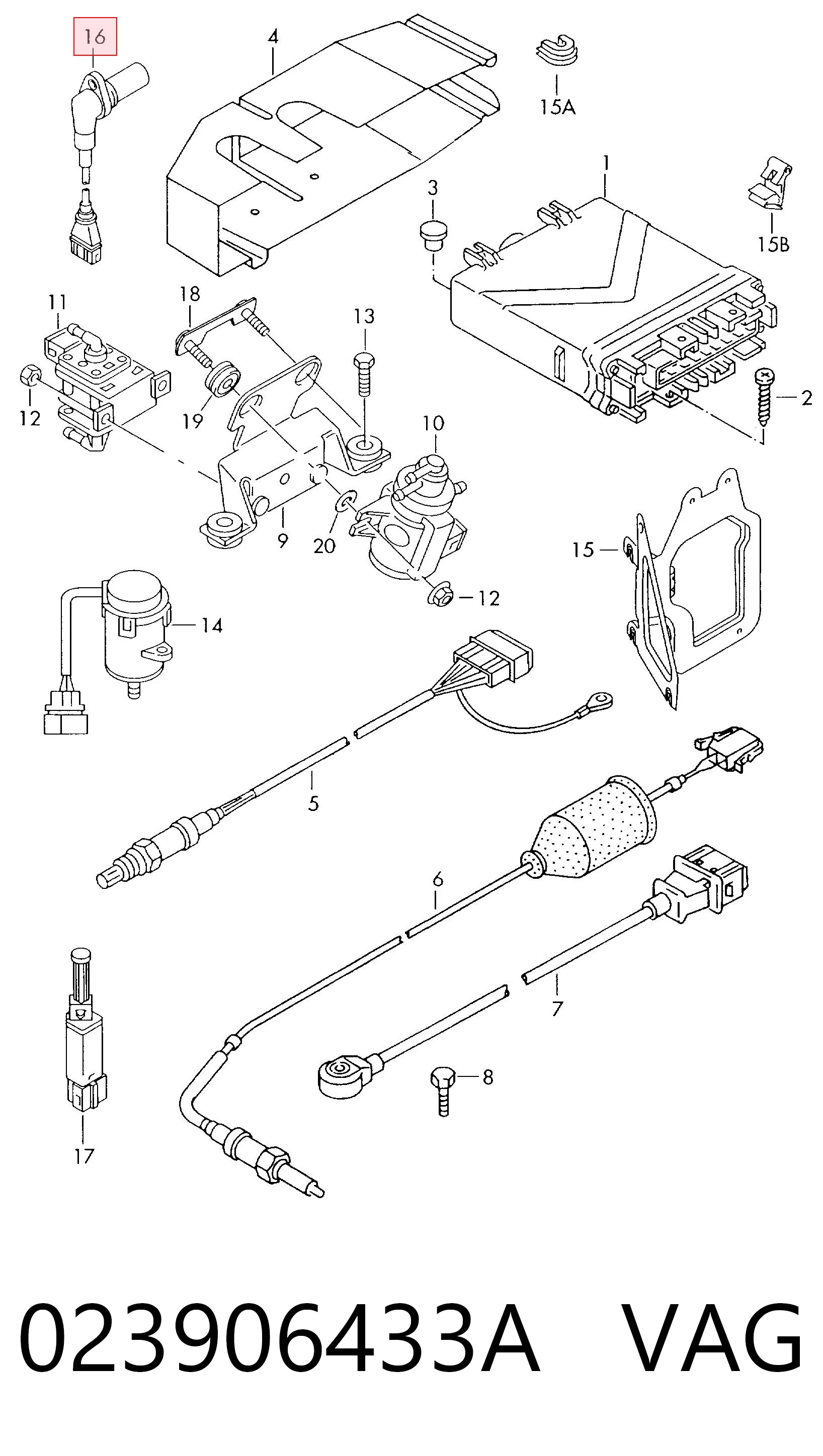 023906433A VAG Sensor de posición del cigüeñal