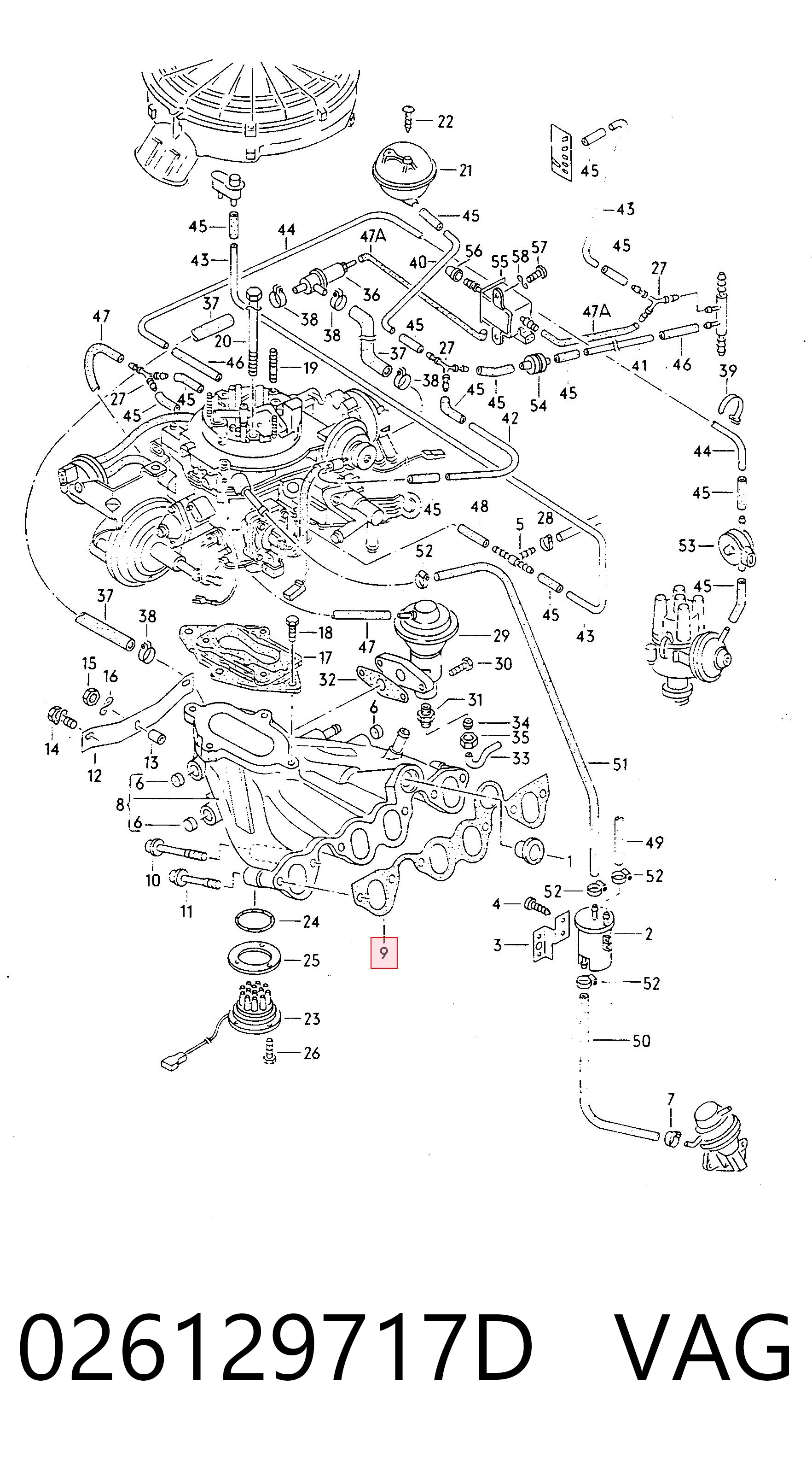 Comprar Junta del colector de admisión Audi 80  82 a bajo precio