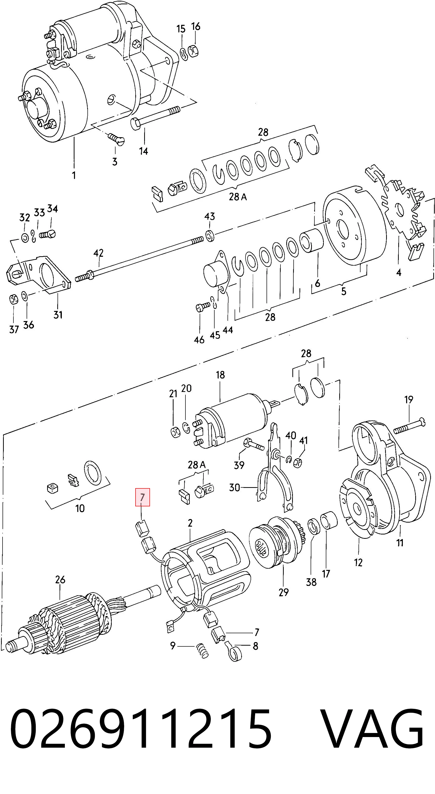 Escobilla de motor de arranque para Ford Fiesta GBFT