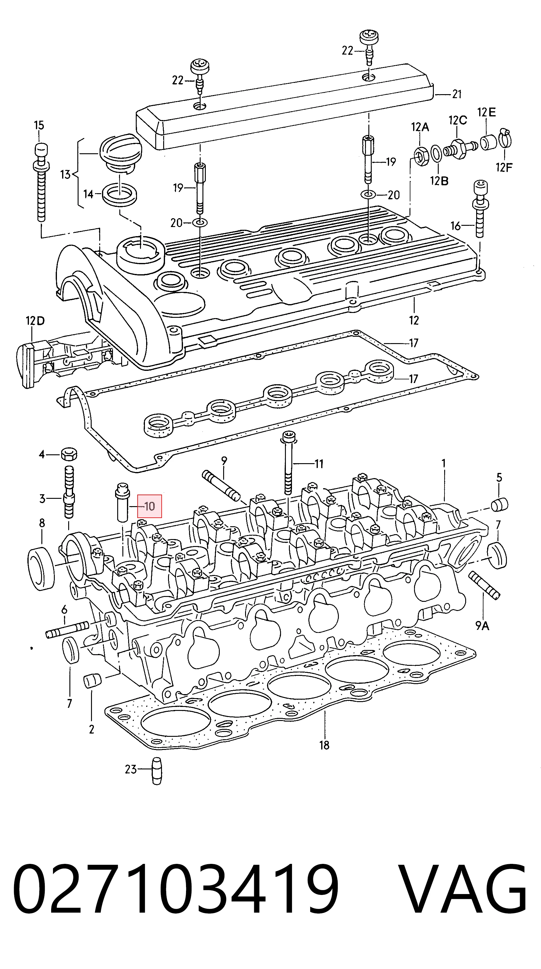 Guía de válvula de motor Gunes G0153