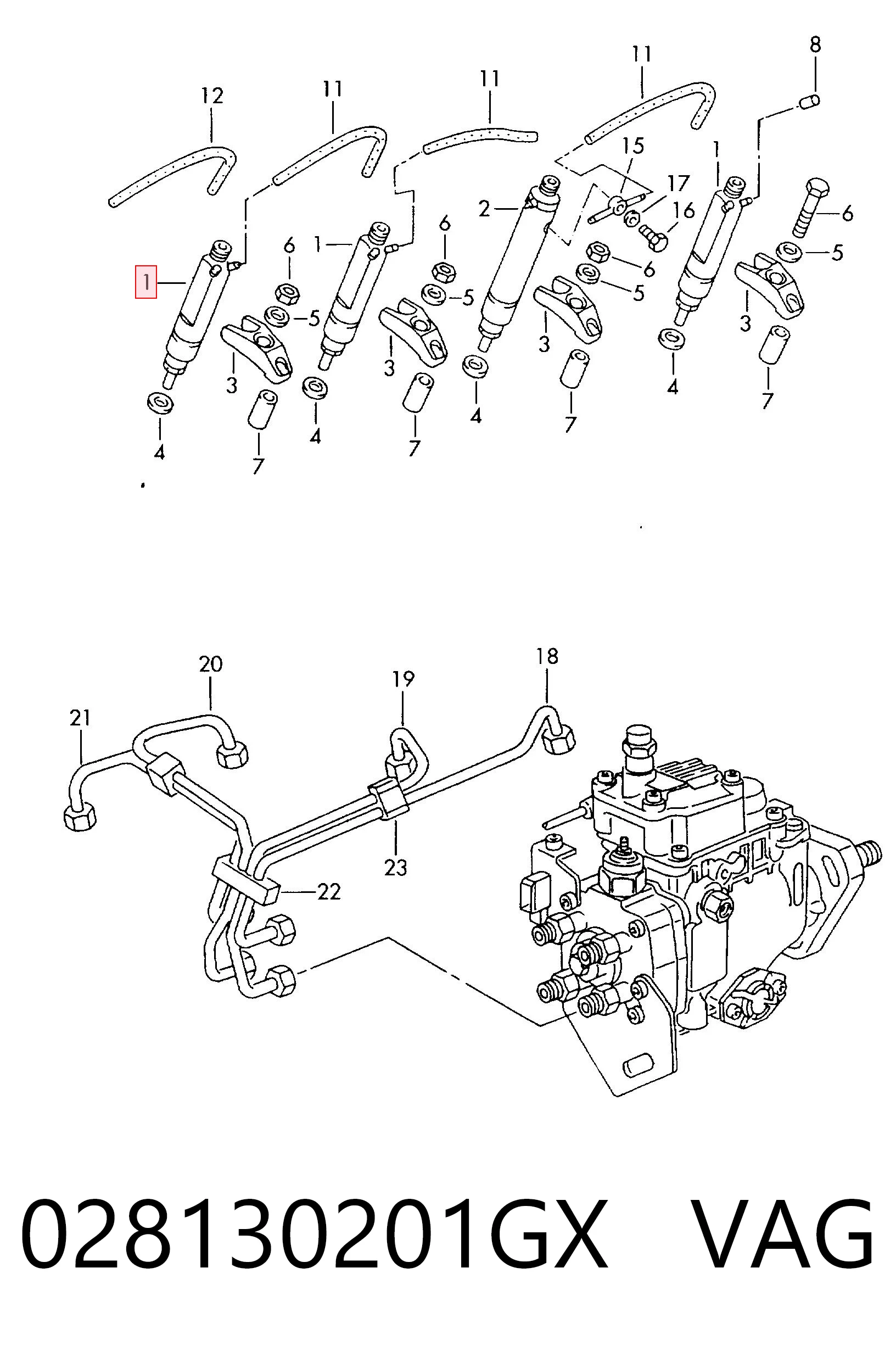 Inyectores Audi A6 C4 familiar (4A5) (1994 - 1998) precio, desde 23,23 EUR