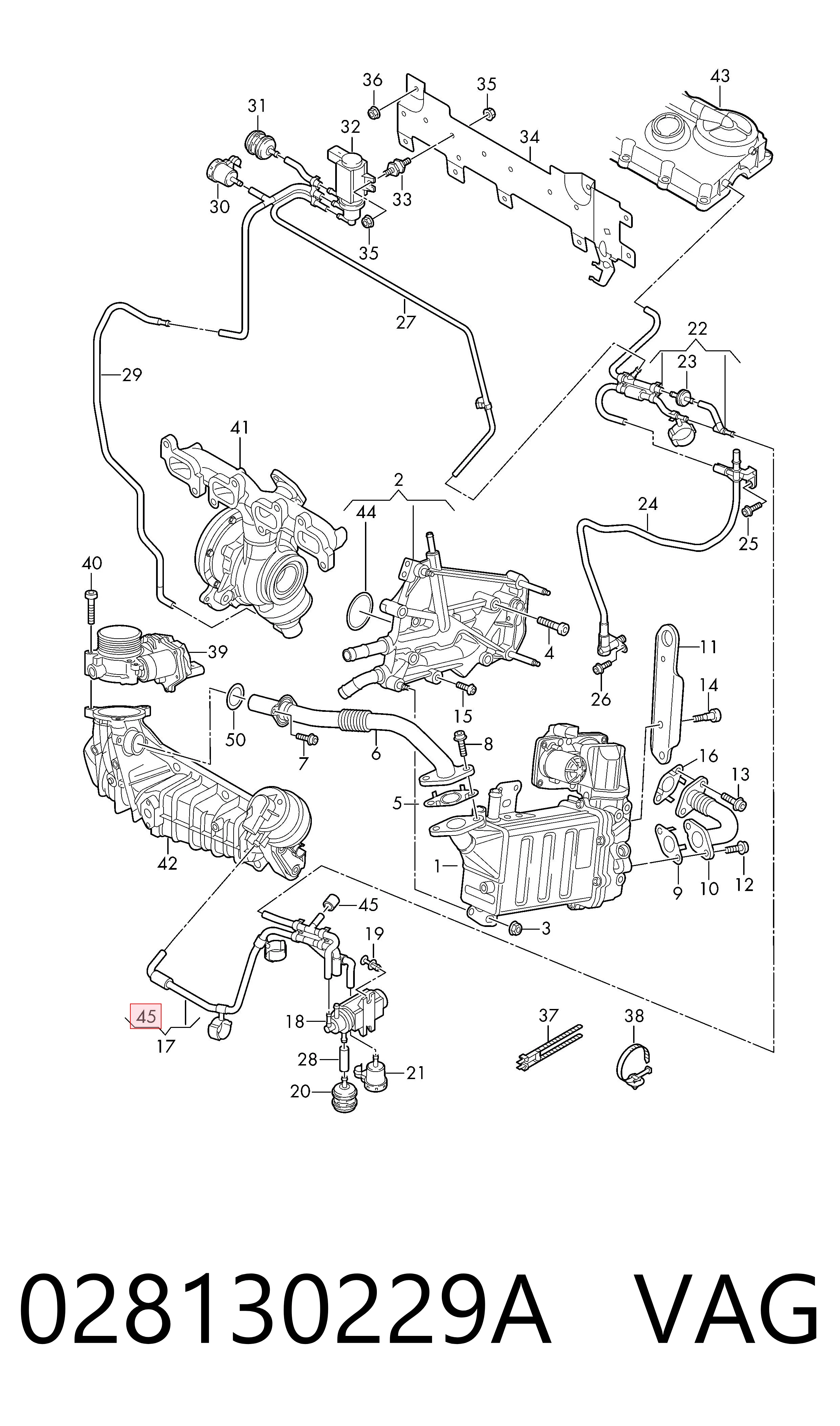 Tapón del espárrago del inyector de combustible VAG 028130229A precio, desde 0,33 EUR