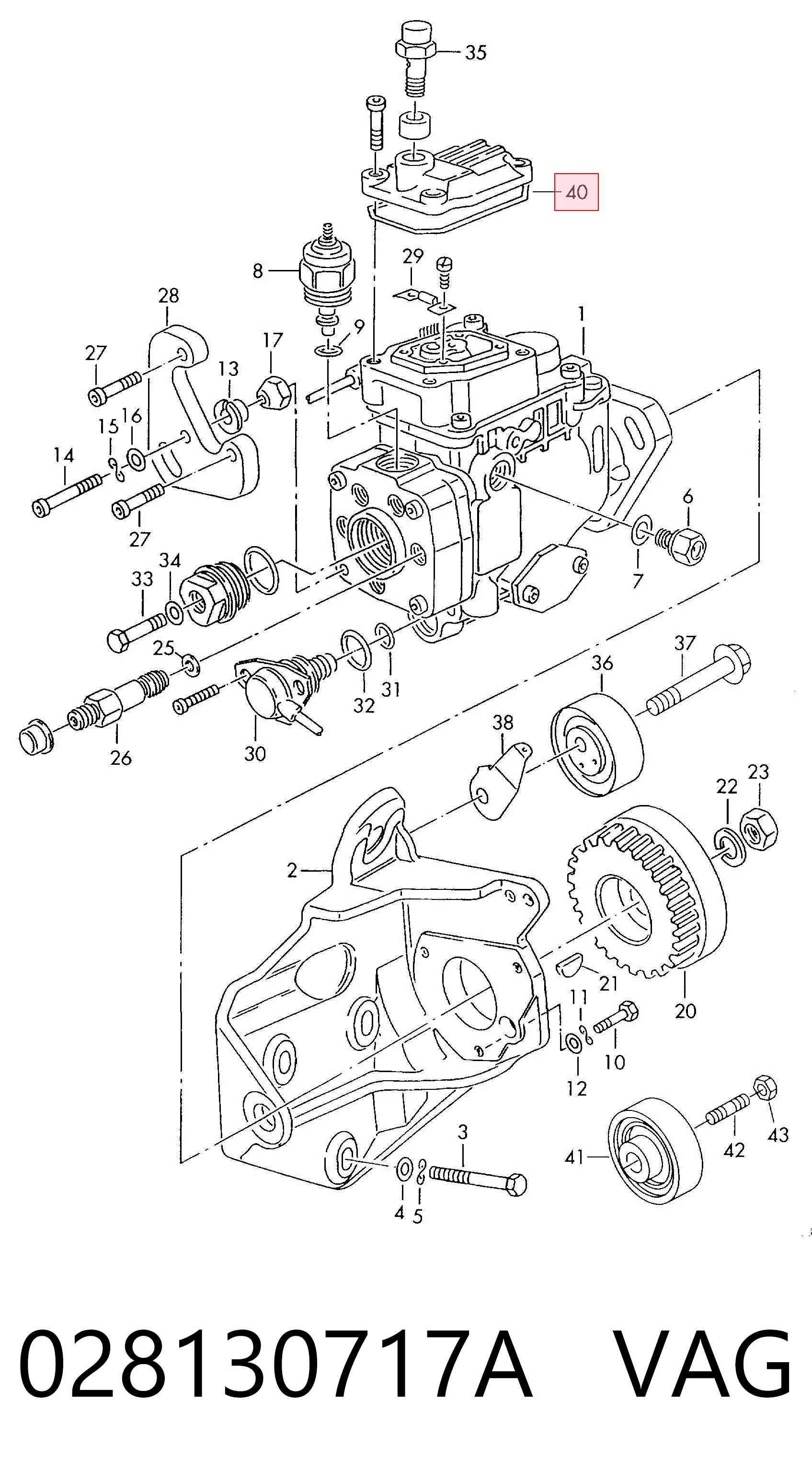Junta de la bomba de inyección de alta presión Bosch 2461015008 precio, desde 3,71 EUR