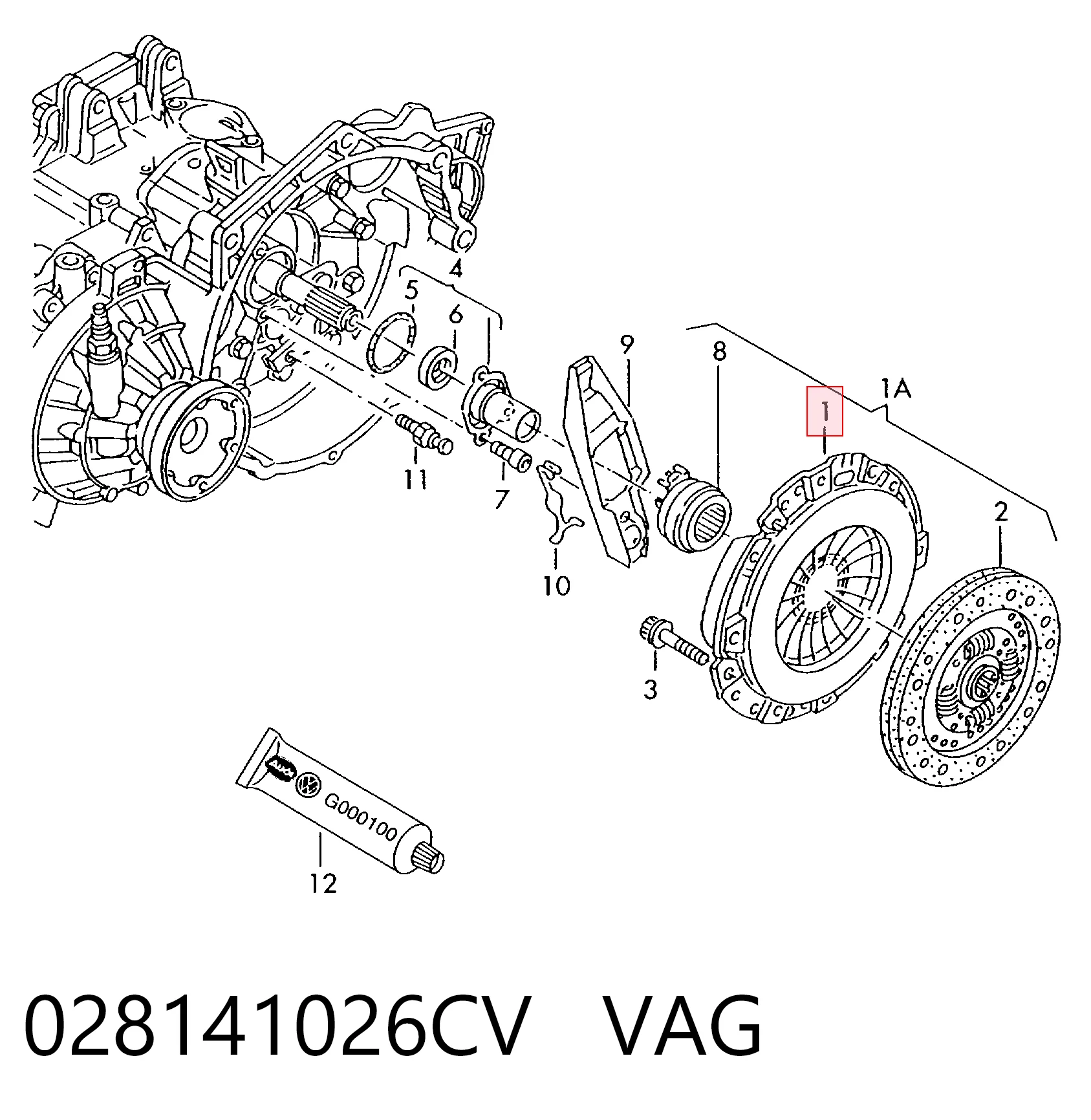 plato de presion del embrague funcion para Seat Alhambra  7V8, 7V9