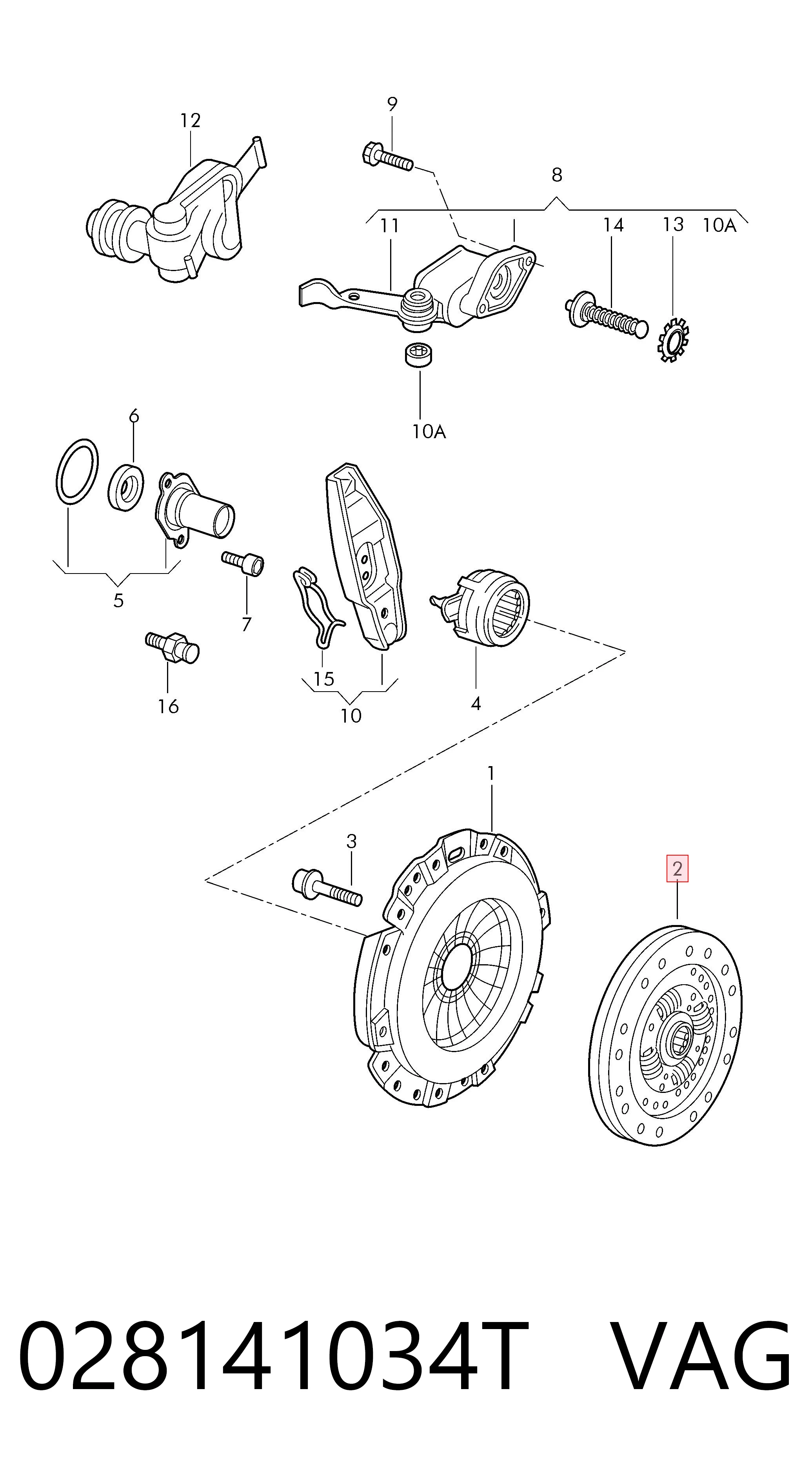 Disco de embrague VAG 028141034T precio, desde 55,66 EUR