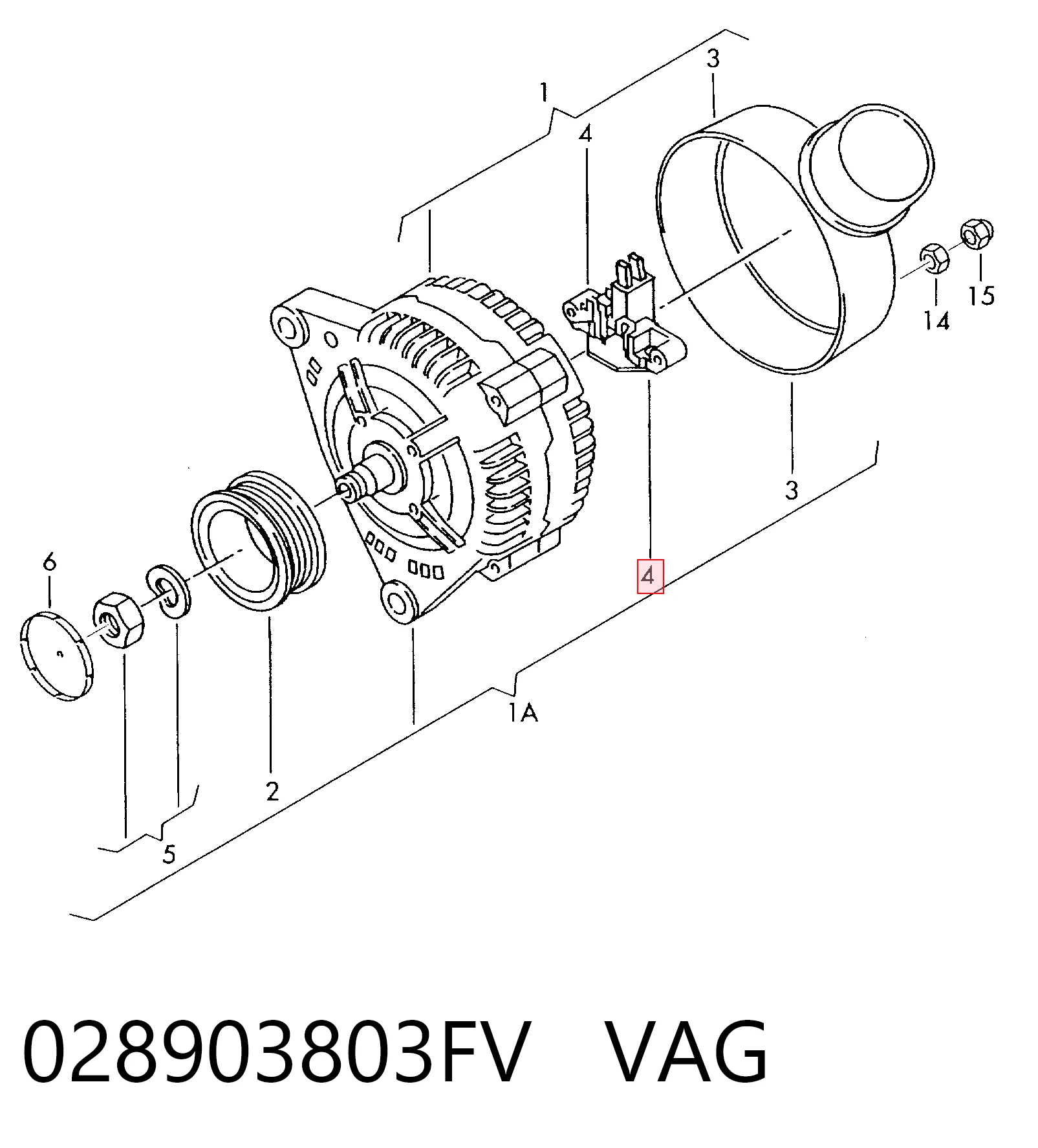 Relé de alternador de carga Peugeot 307 (3H)