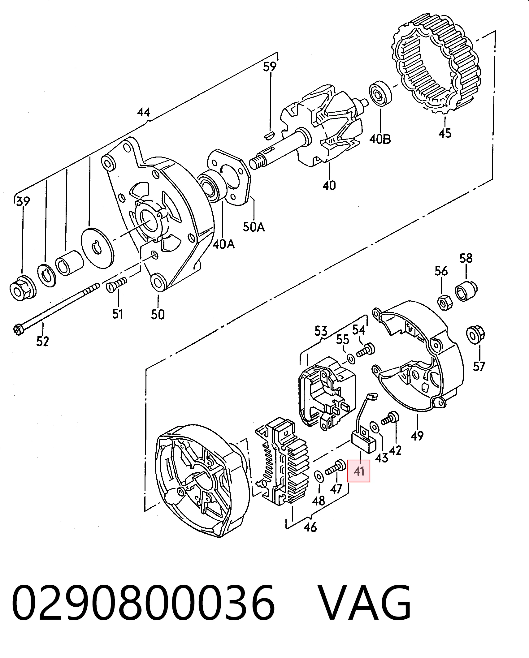 Condensador del generador 2985186 KHD