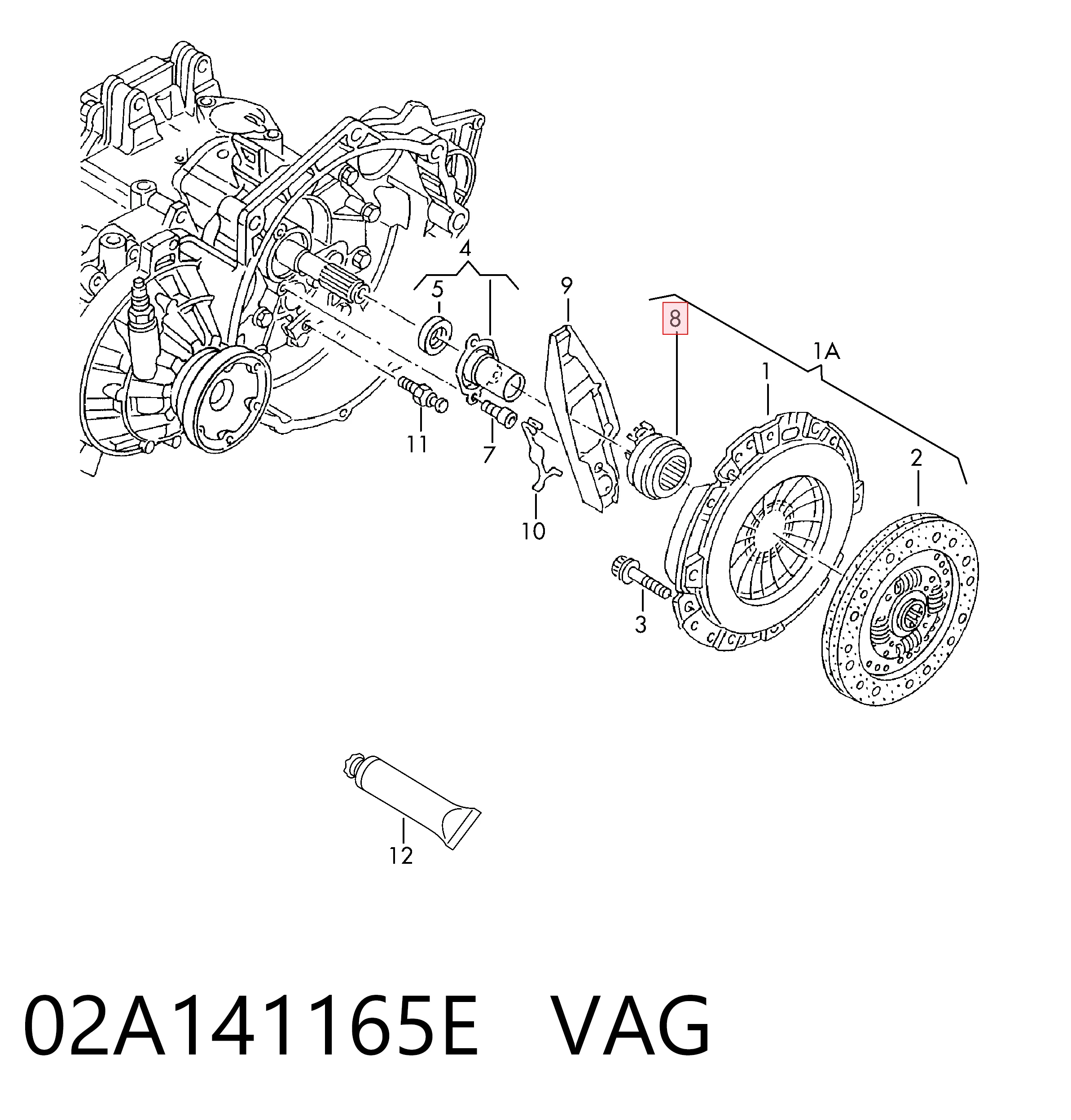 Cojinete embrague Volkswagen Passat (2011-2017)