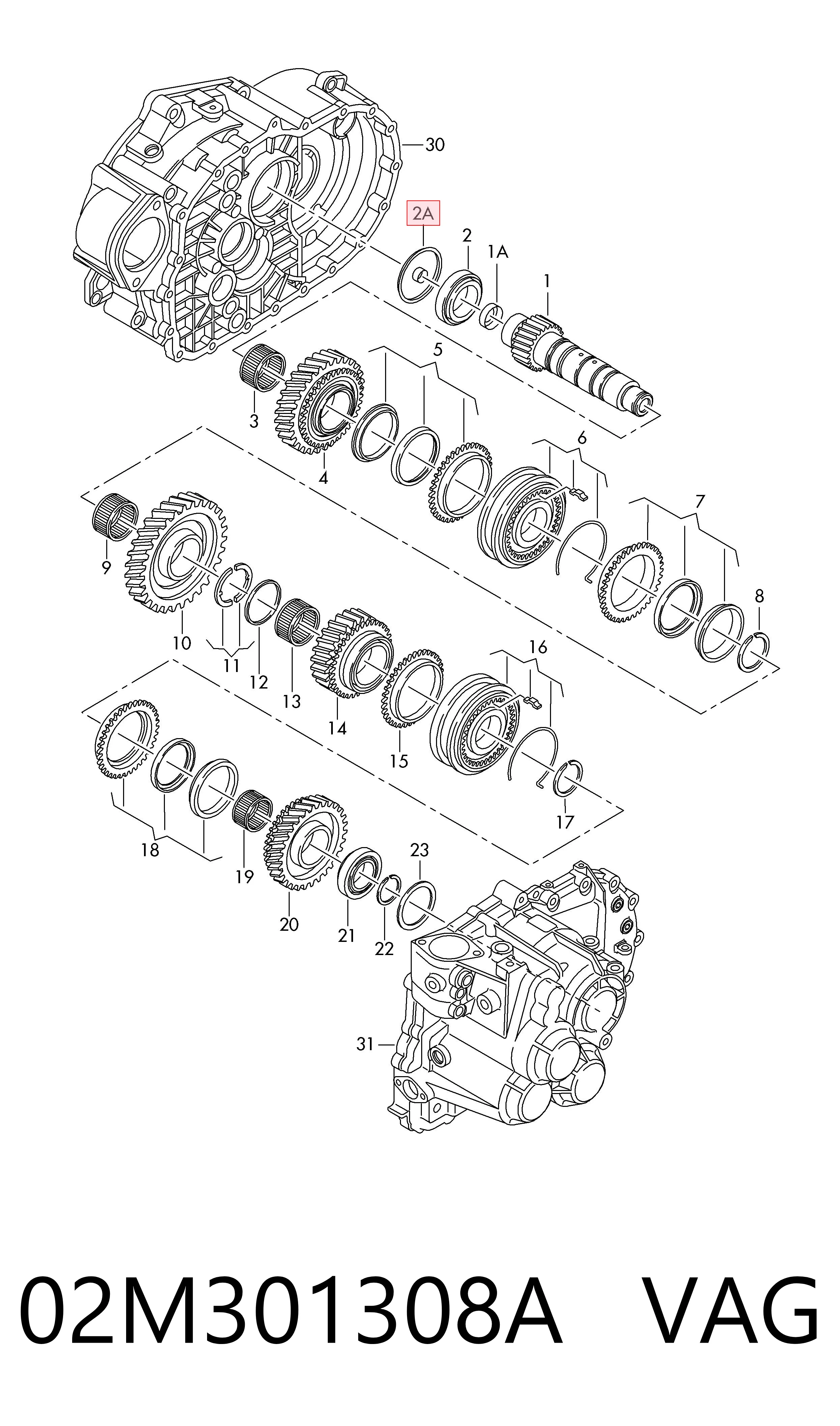  VAG 02M301308A precio, desde 2,81 EUR